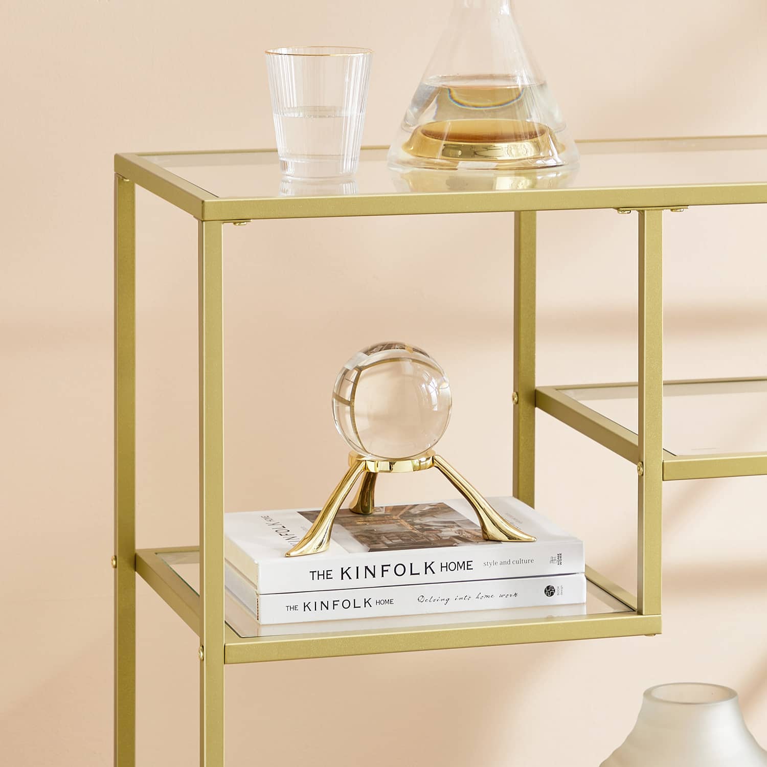 LGT022A61-5 Konsolentisch aus Glas und Metall