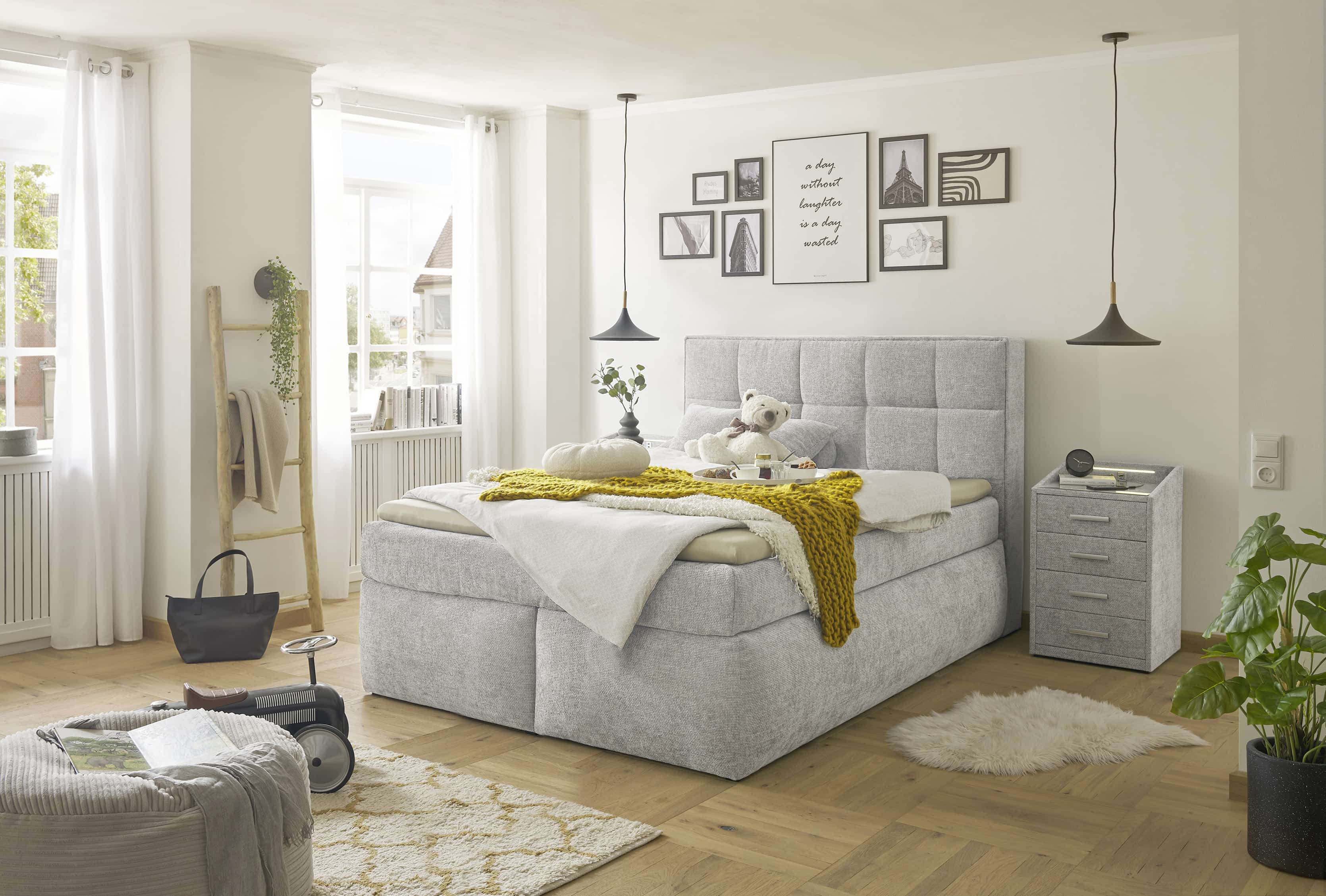 Schweben wie auf Wolken: ED Exciting Design Boxspringbett Michigan in verschiedenen Größen und Farben