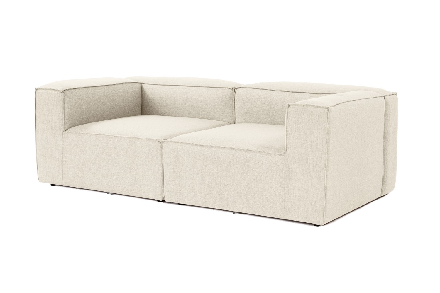2-Sitzer Sofa Fora – Mikrofaser Linen