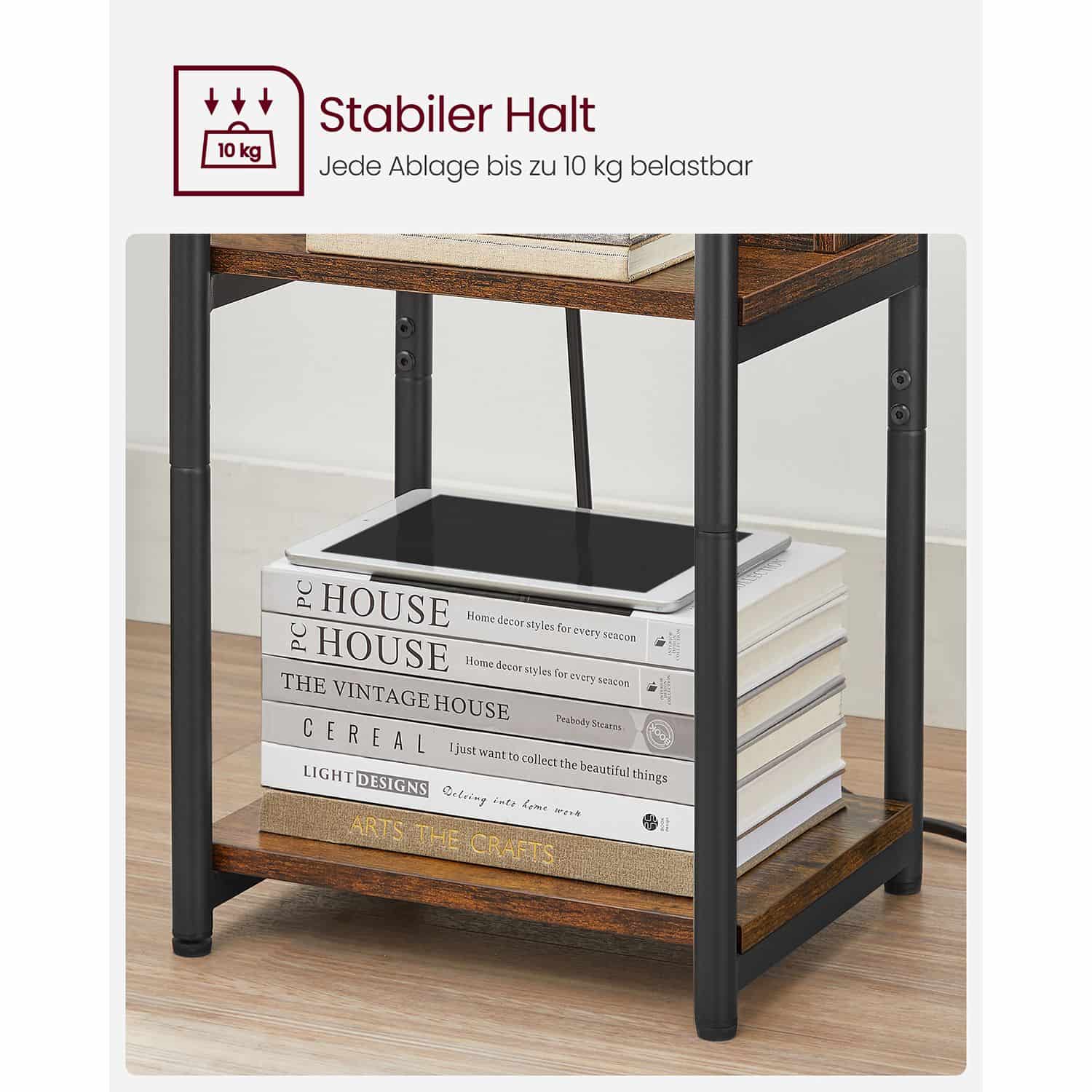 Nachttisch mit Steckdose-B34LET375B01 Nachttisch mit Steckdose-B34LET375B01