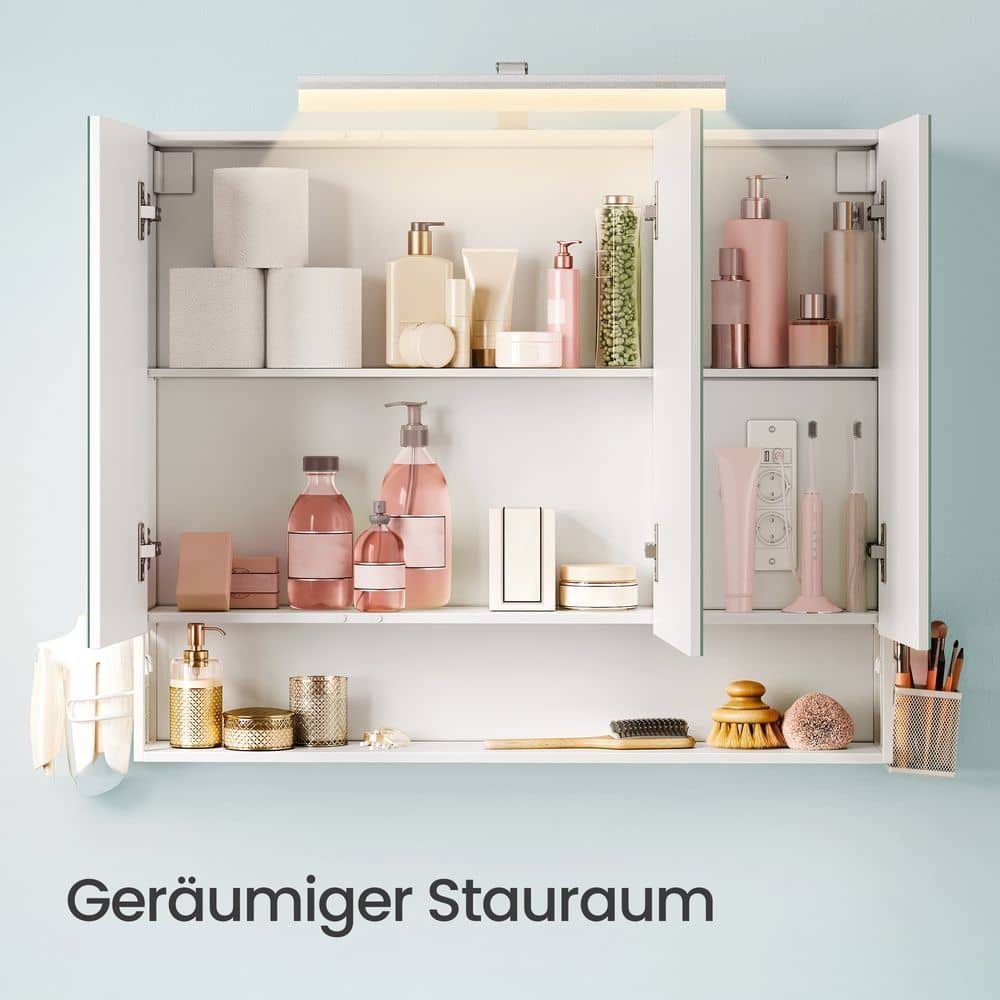 Badezimmerschrank mit LED-Beleuchtung, 16,6 x 90 Badezimmerschrank mit LED-Beleuchtung, 16,6 x 90