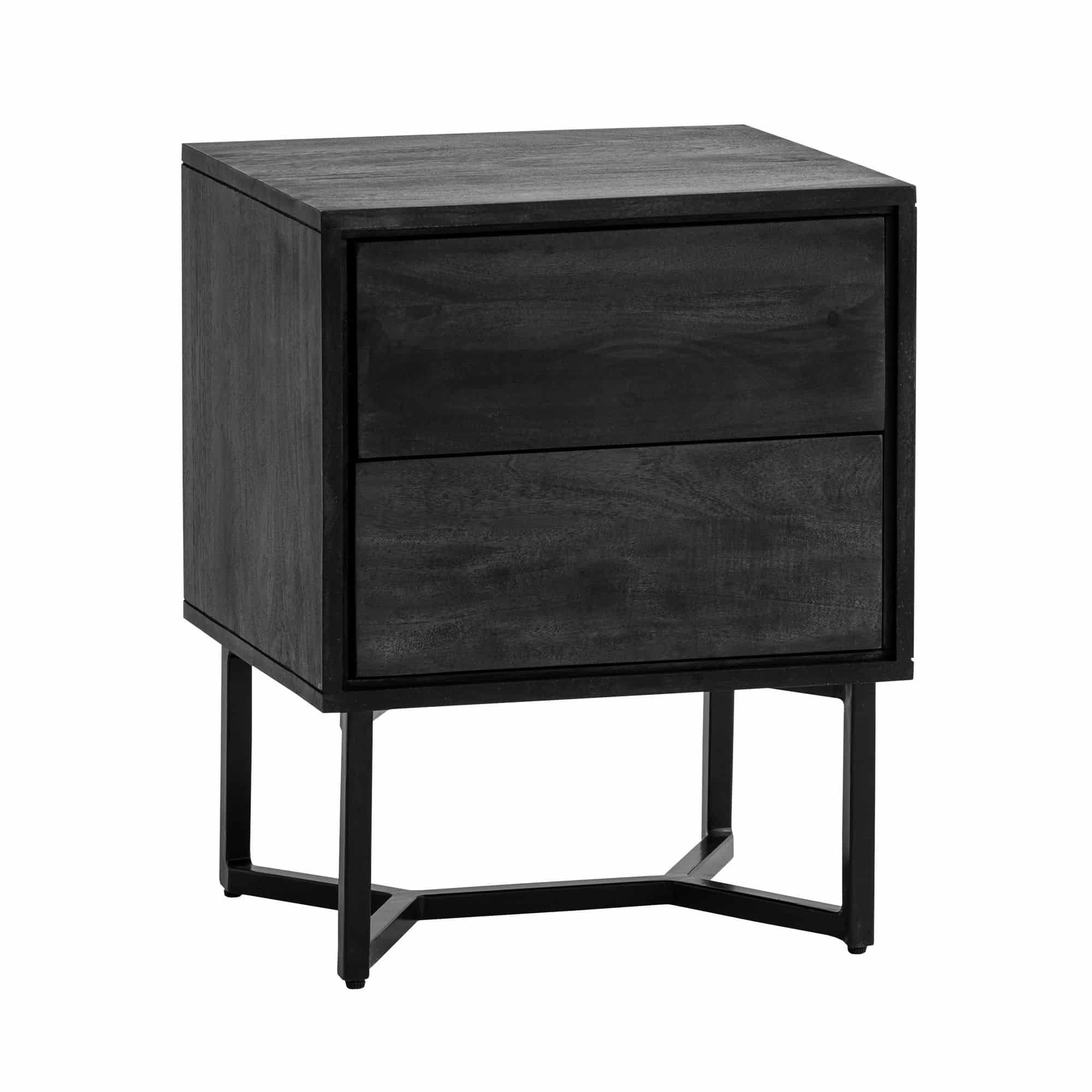 Nachttisch Akazie Massivholz 45x40x57 cm Nachtschrank Boxspringbett Nachttisch Akazie Massivholz 45x40x57 cm Nachtschrank Boxspringbett