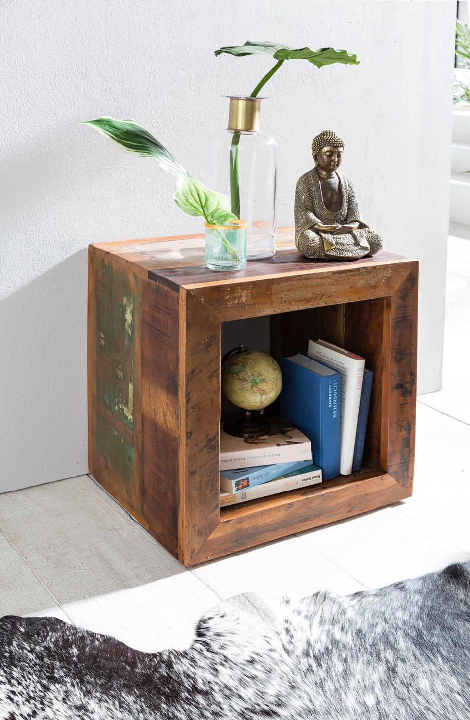 43677-WOHNLING-Beistelltisch-Dehli-45x35x45cm-WL5 Beistelltisch Kalkutta 45 x 45 x 35 cm