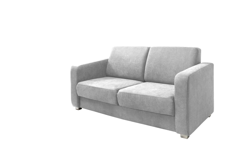 Benformato_Mia_2F_3611-1 Silberner Glanz: Das Sofa Mia von Benformato - Luxuriöser Komfort in Silber