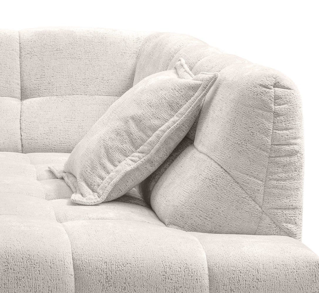 Sofa Italia von Benformato mit Ottomane und Wellenfederung Sofa Italia von Benformato mit Ottomane und Wellenfederung