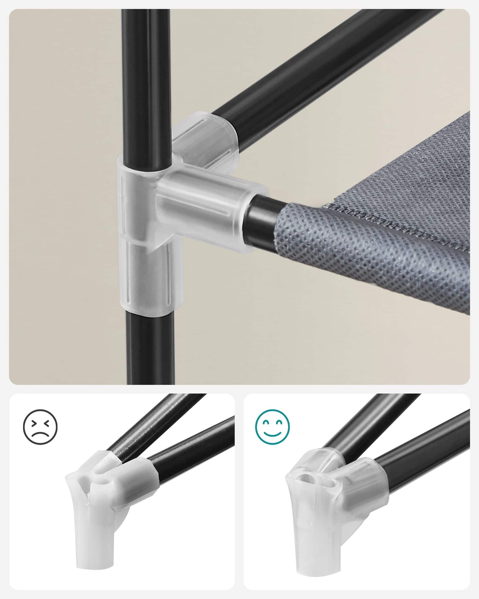 Schuhregal mit Abdeckung 58 cm Grau-RXJ10G Schuhregal mit Abdeckung 58 cm Grau-RXJ10G