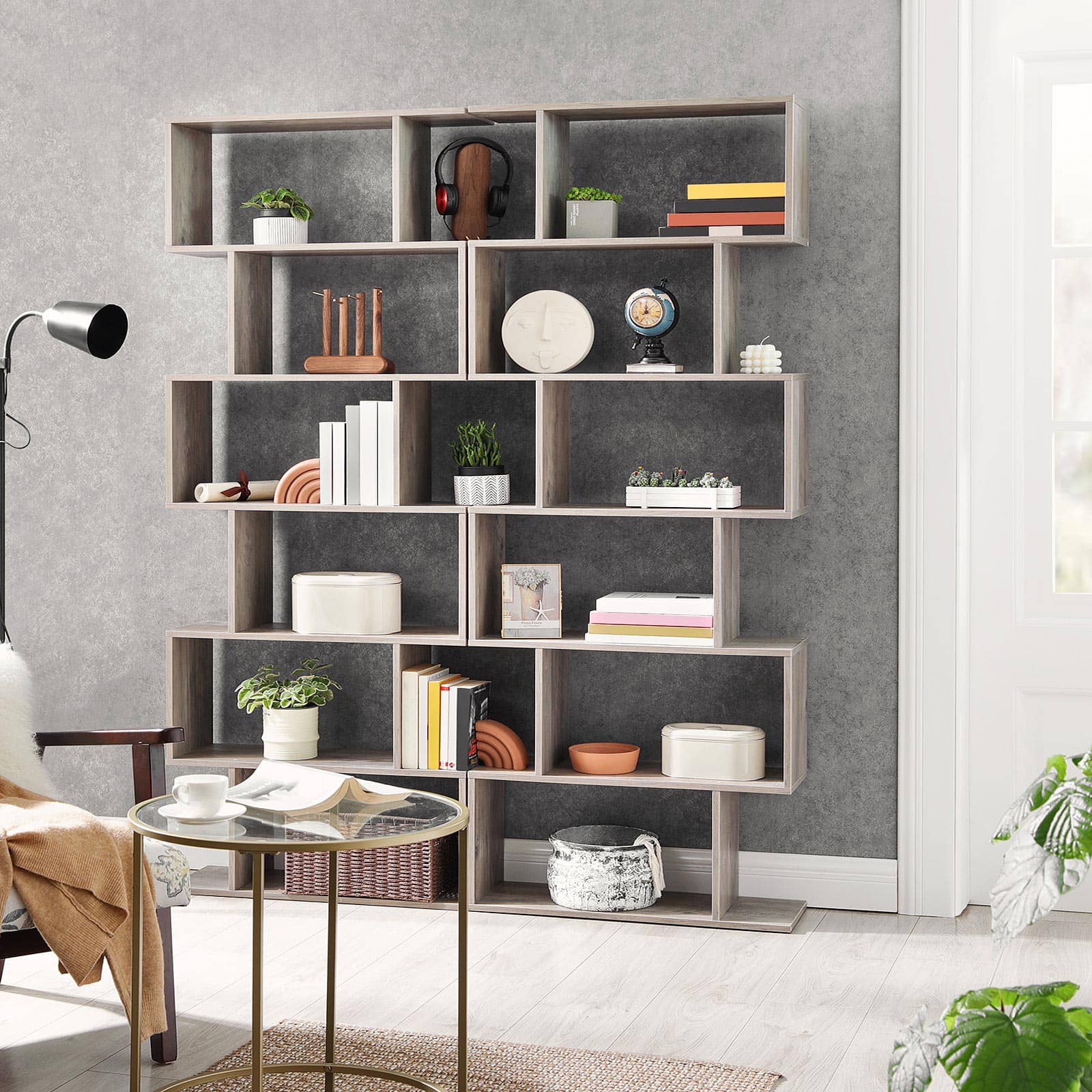 Bücherregal Greige Bücherregal Greige