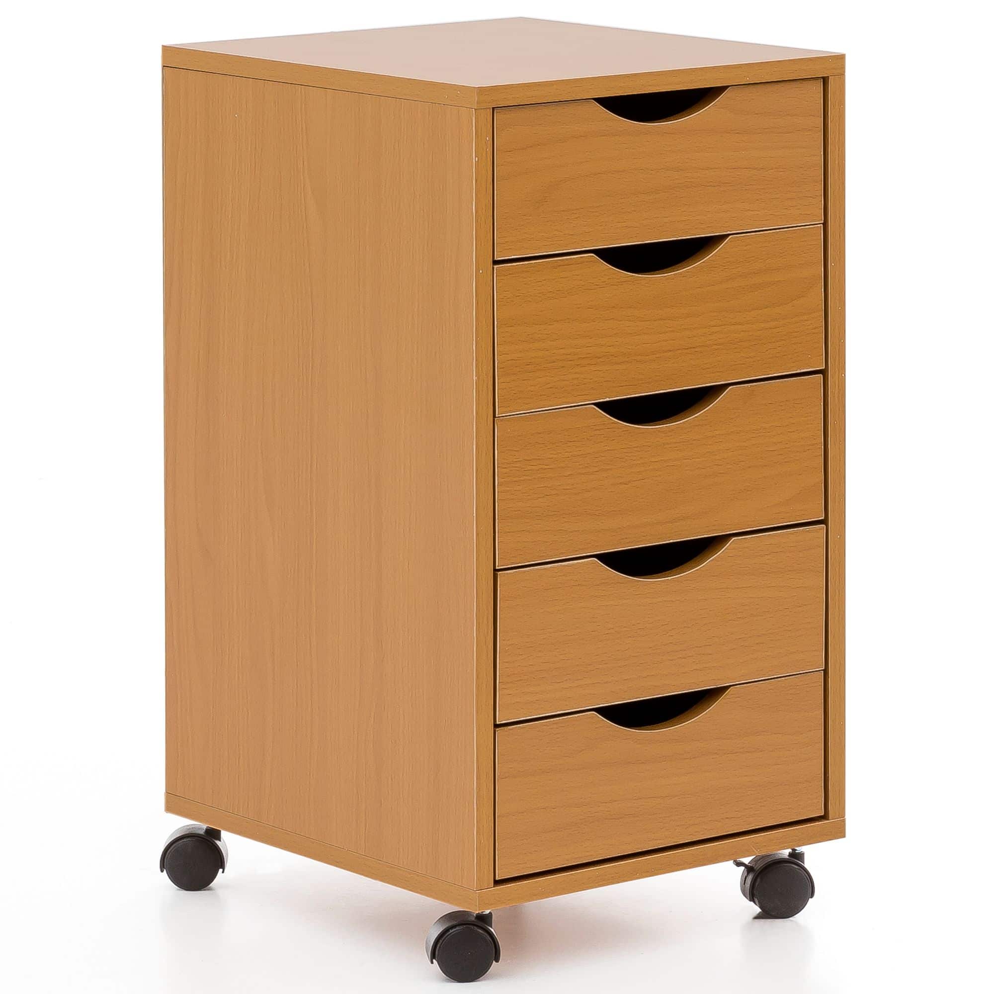 49058-WOHNLING-Rollcontainer-MINA-33-x-68-x-38-cm-Mqe2vvKhr9Jrja Rollcontainer WL5.924 33x64x38cm Buche MDF-Holz