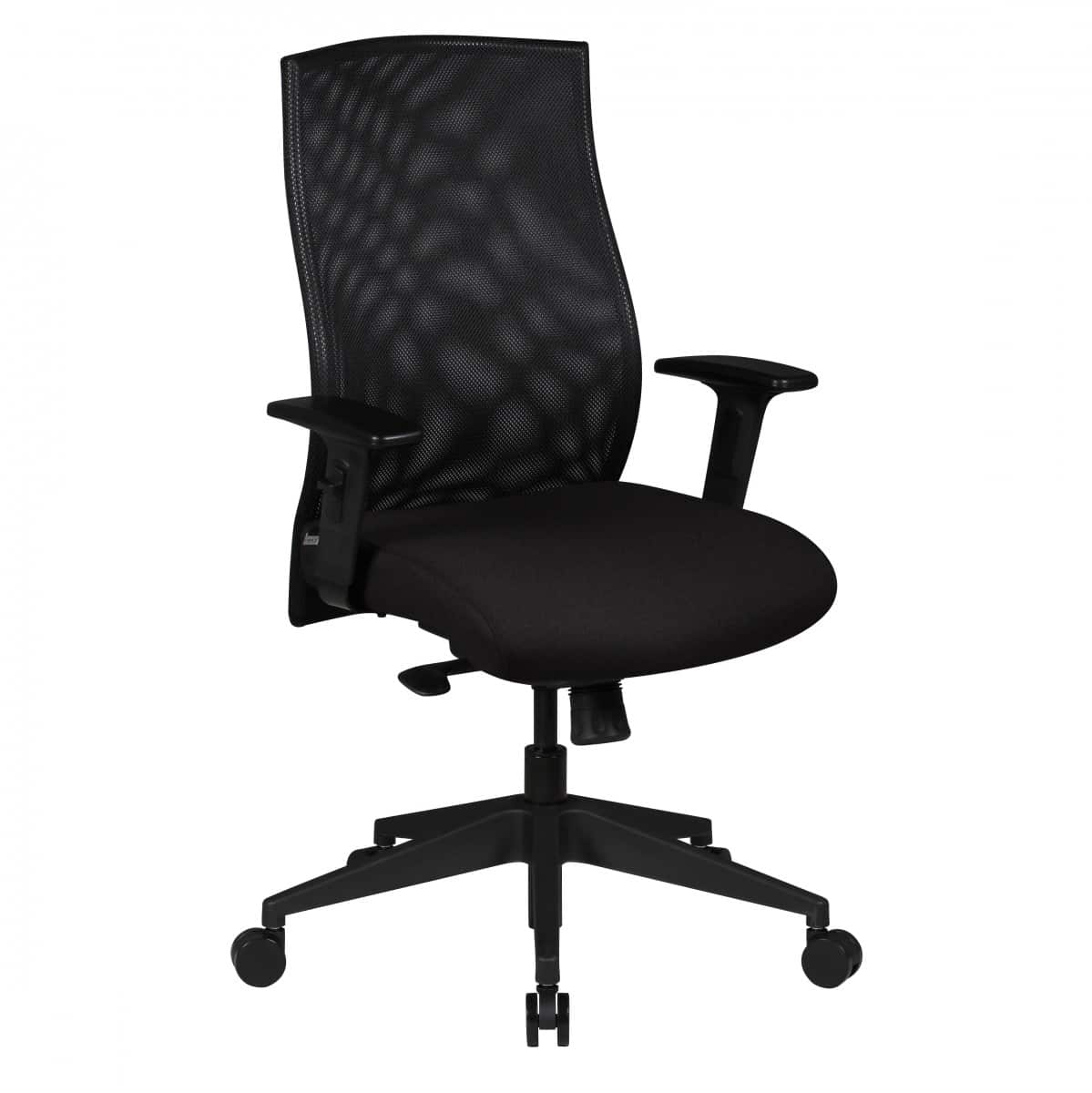 40177-AMSTYLE-Buerostuhl-David-SPM1-275-SPM1-275zOCNRBysCxa3E Bürostuhl Bezug Stoff Schwarz Schreibtischstuhl Design Chefsessel Armlehne Drehstuhl Polsterung 120 kg