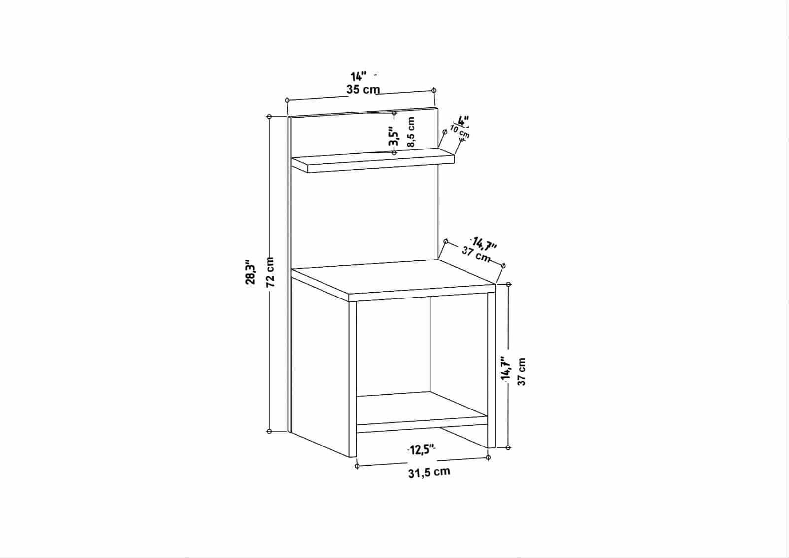 Ullman - Eiche - Nachttisch