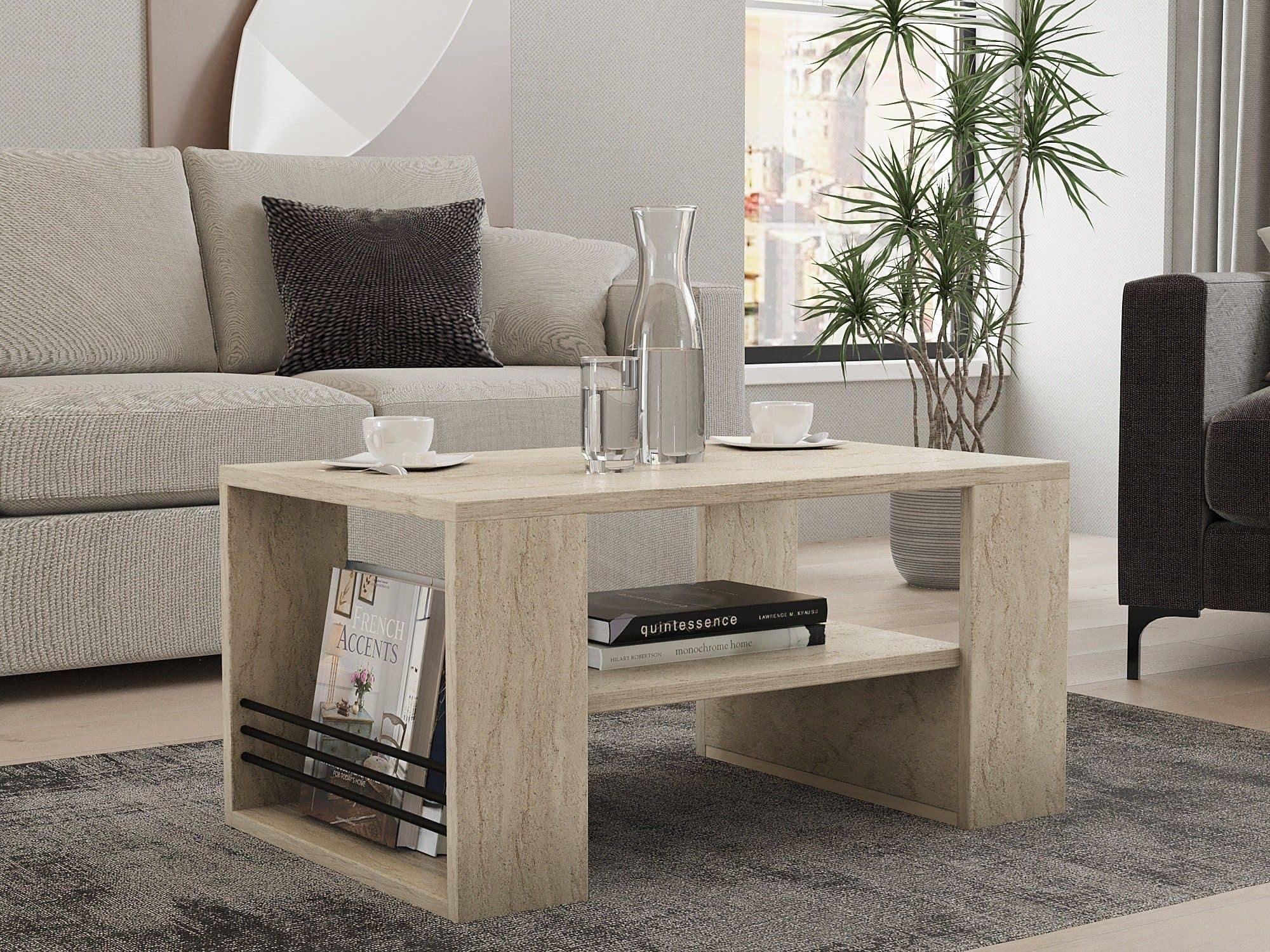 Iris - Travertine - Couchtisch Iris - Travertine - Couchtisch