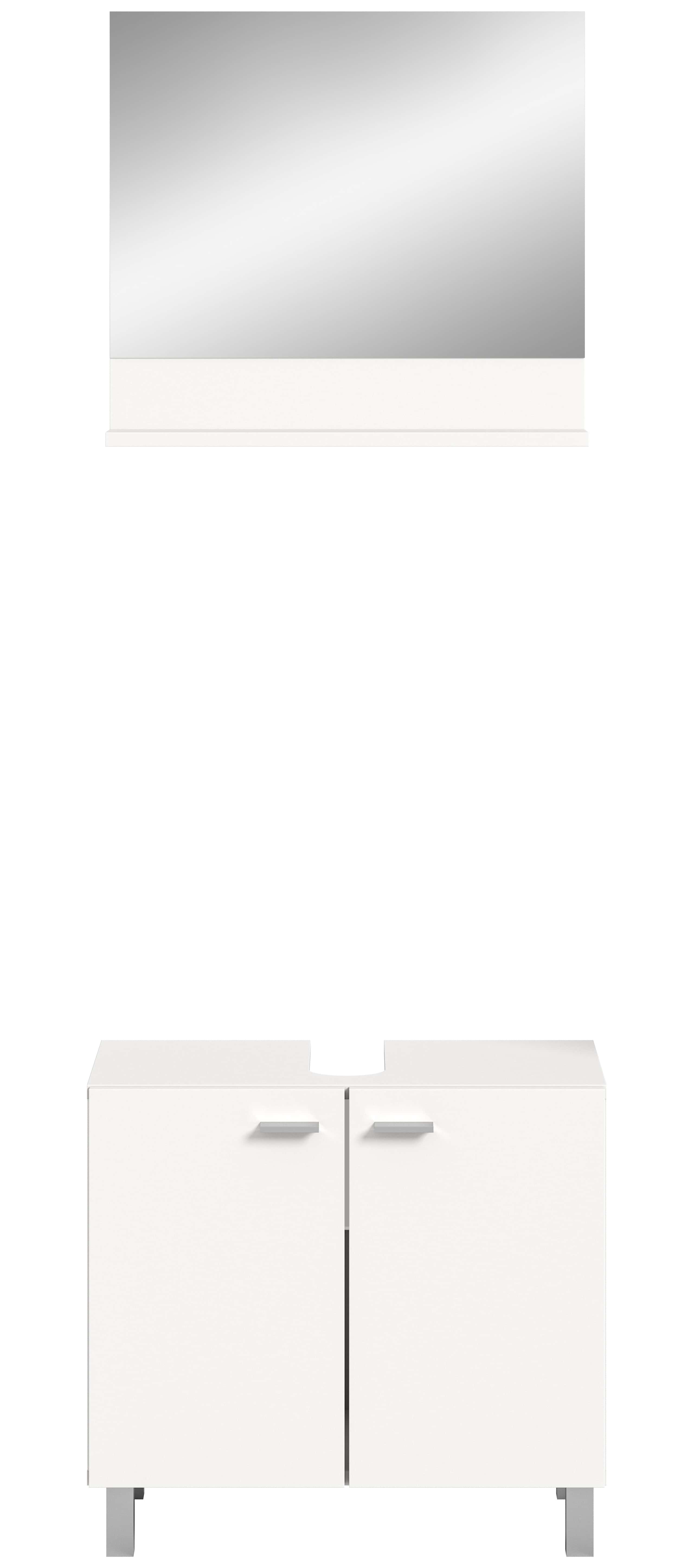 Boston Waschbeckenunterschrank + Spiegel