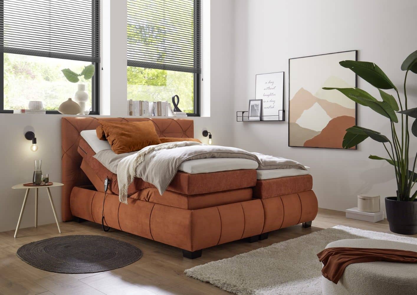 Boxspringbett Mansura 180x200 Motor – Ed Exciting Design | Velourstoff Hogan