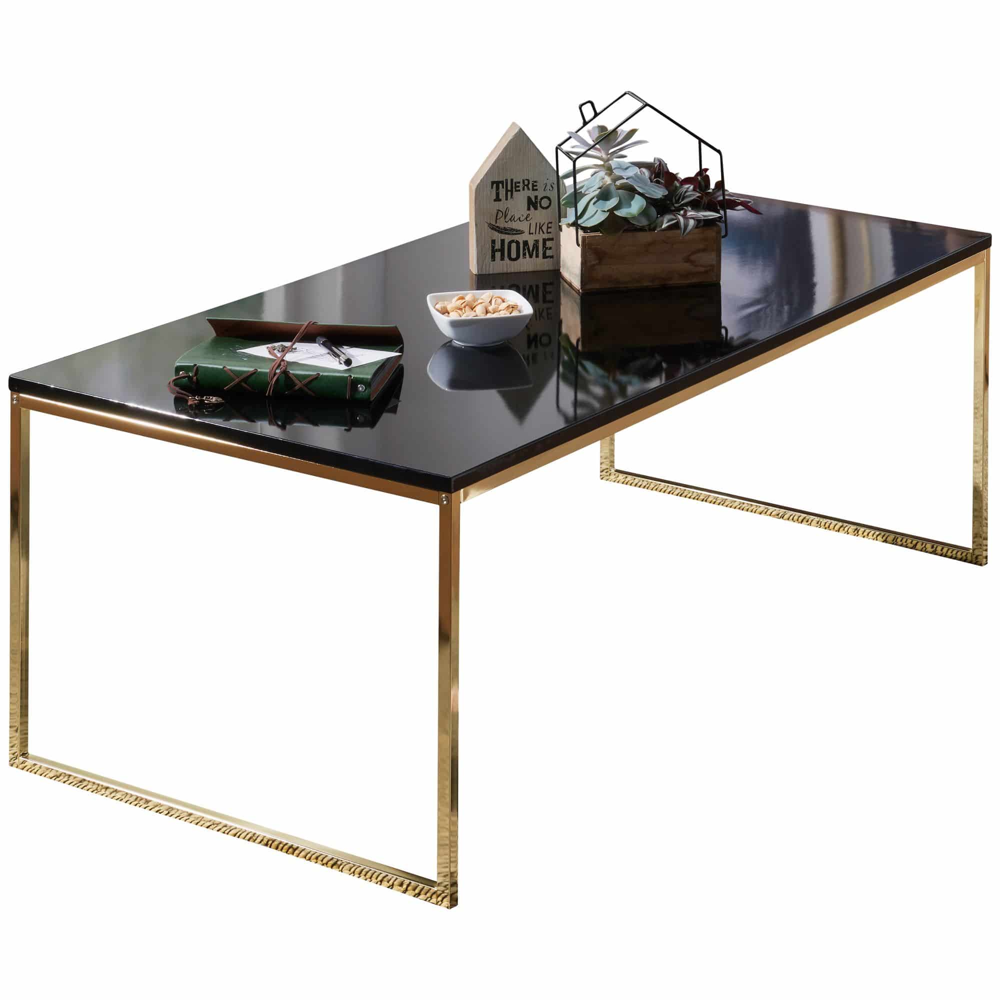 47930-WOHNLING-Couchtisch-RIVA-120x60x45-cm-Gold-WLSIv3v98QeUU8z Couchtisch 120 cm Schwarz/Gold – Metallgestell & MDF Platte
