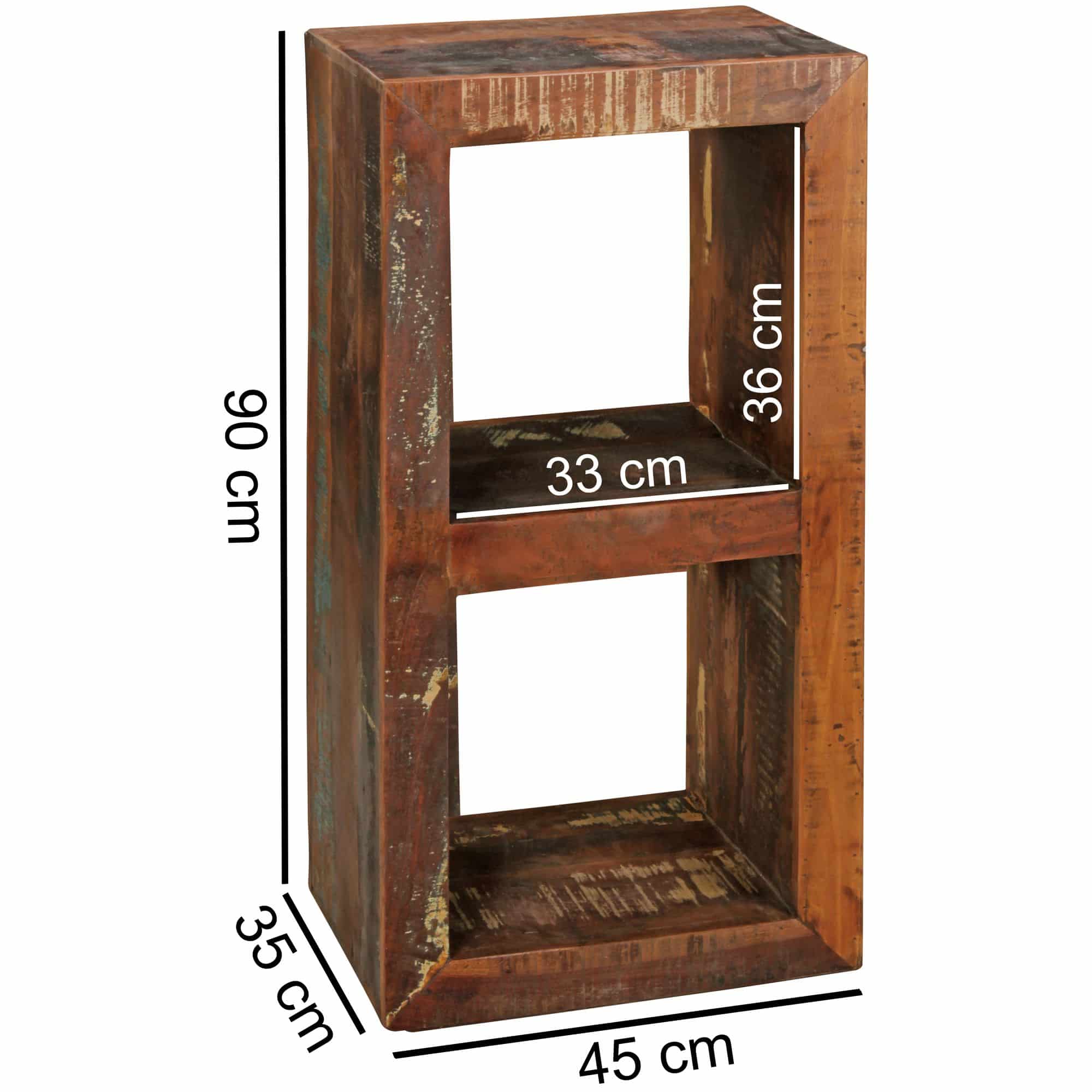 43685-WOHNLING-Standregal-Dehli-45x35x90cm-WL5-0_4 Bücherregal Kalkutta 45 x 35 x 90 cm