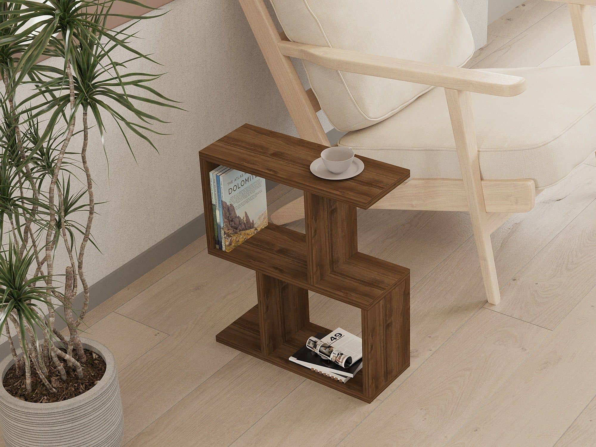 Zet - Travertine - Beistelltisch