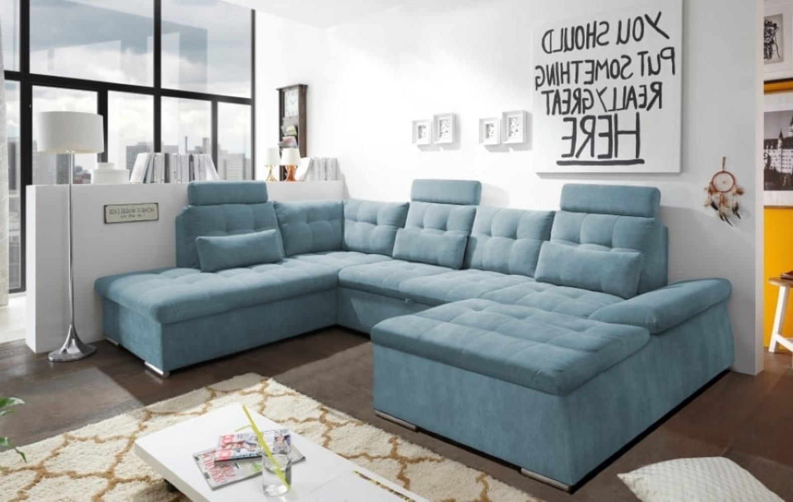 Nalo Wohnlandschaft mit Schlaffunktion – Ihre Entspannungsoase für Zuhause