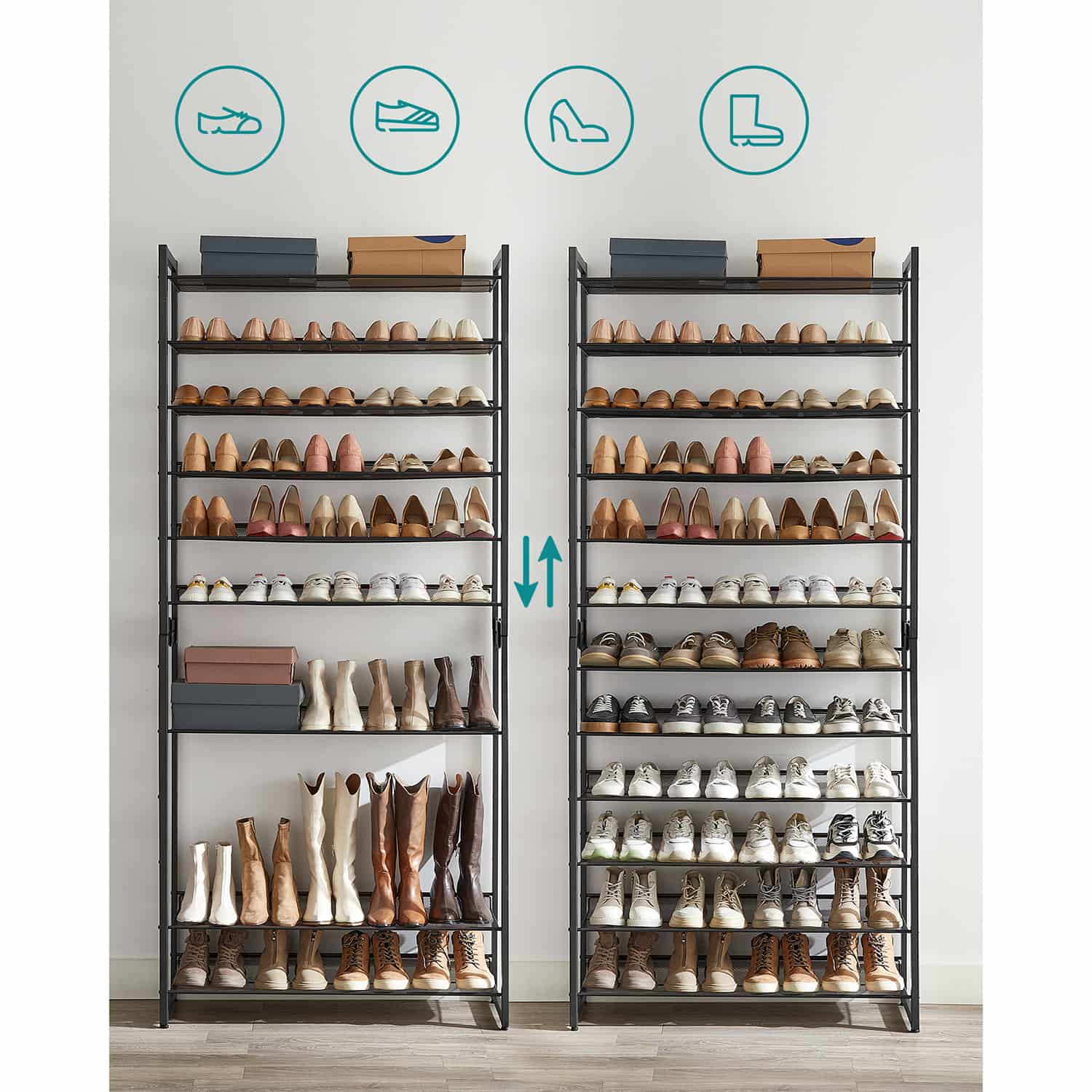 Schuhregal mit 12 Ablagen-LMR12B Schuhregal mit 12 Ablagen-LMR12B
