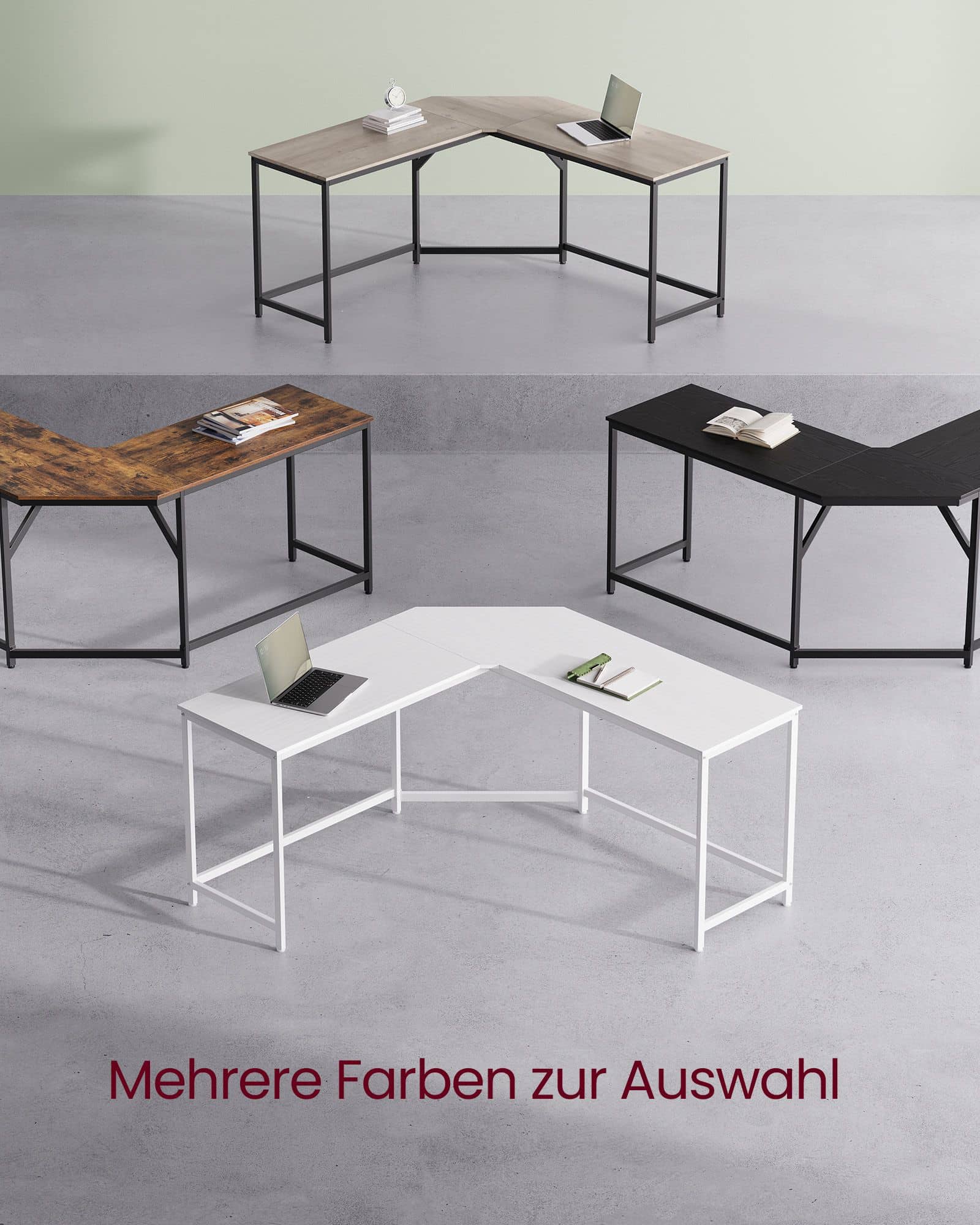 L-förmiger Schreibtisch 149 x 149 x 76 cm platzsparend