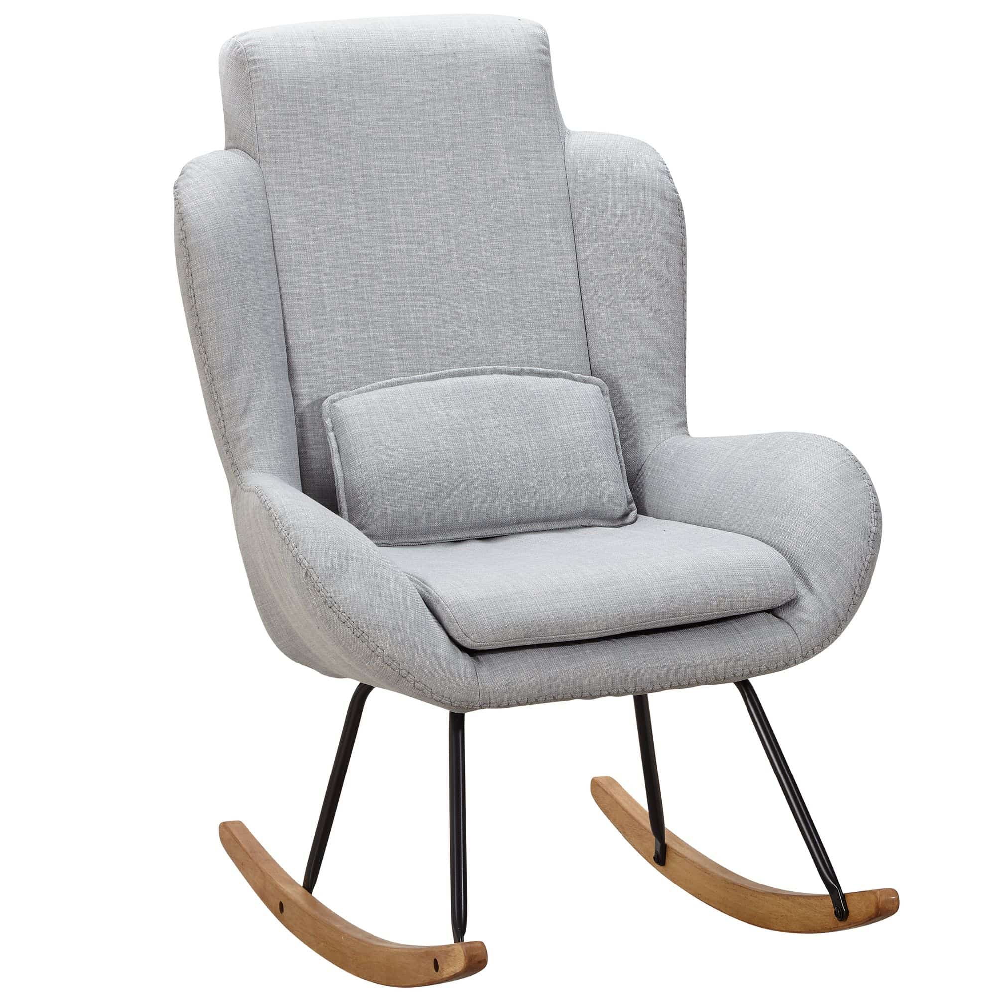 48258-WOHNLING-Schaukelstuhl-ROCKY-Hellgrau-WL5-799HQF7ZqDoJtdf3 Schaukelstuhl CAPRI Grau – Moderner Relaxsessel mit Wippfunktion