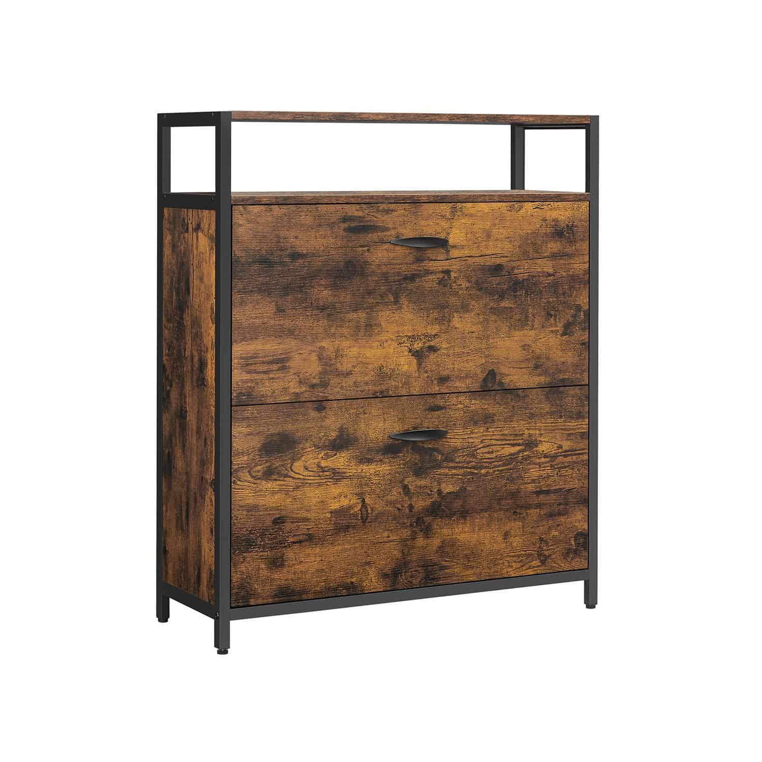 Schuhschrank mit 2 Klappen 60 x 30 x 95 cm Schuhschrank mit 2 Klappen 60 x 30 x 95 cm