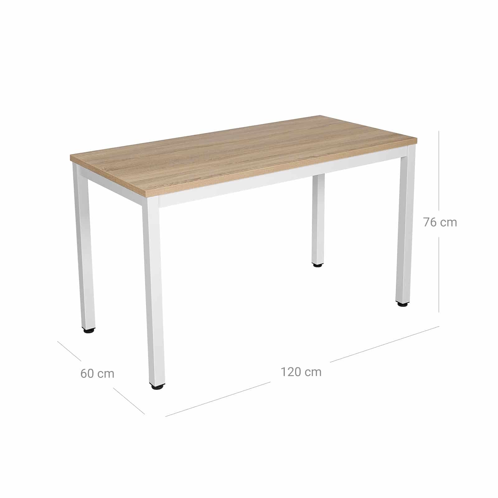 Moderner Computertisch weiß-naturfarben-LWD64N Moderner Computertisch weiß-naturfarben-LWD64N