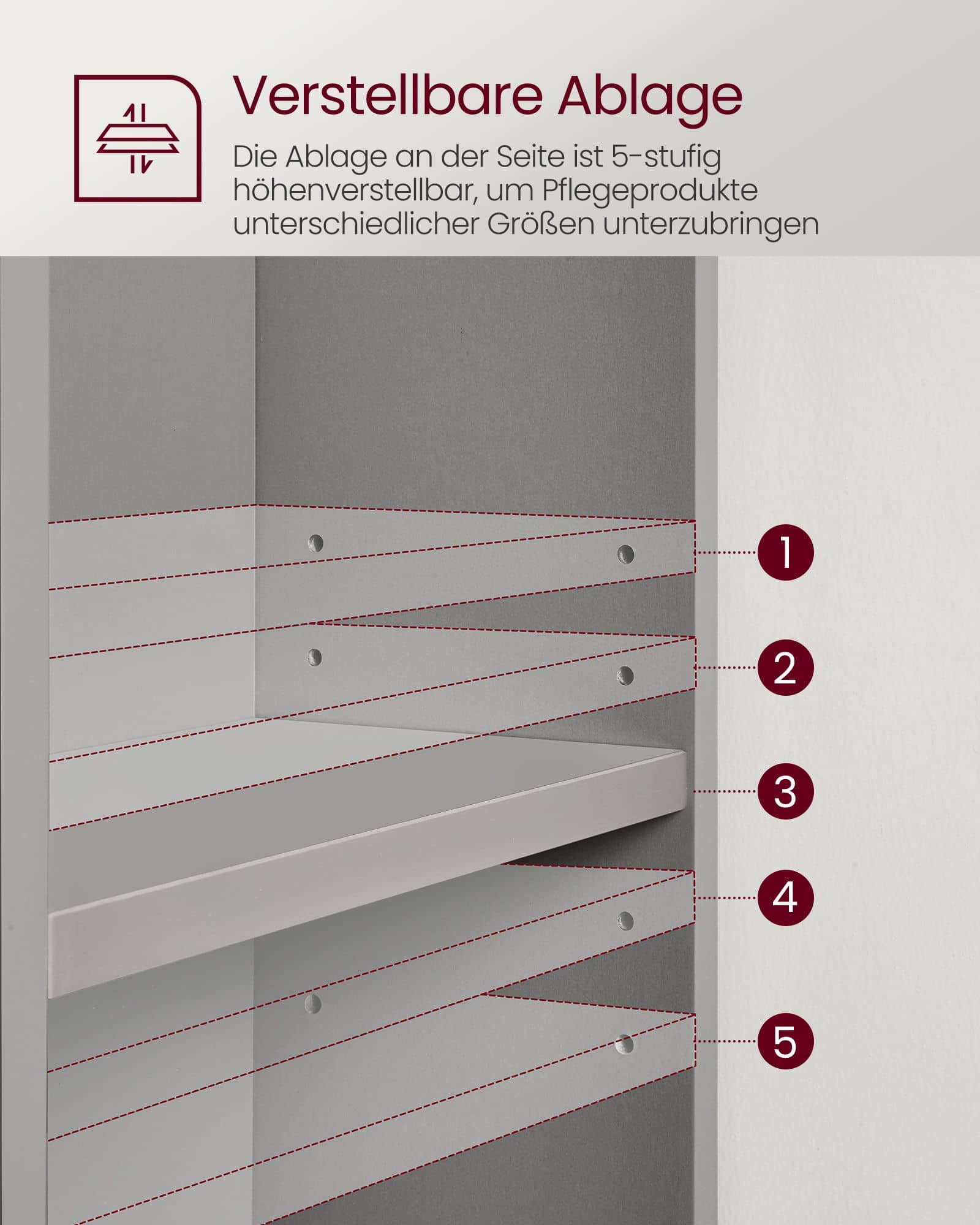 Waschbeckenunterschrank 30 x 80 x 64 cm mit offenen Fächern Waschbeckenunterschrank 30 x 80 x 64 cm mit offenen Fächern