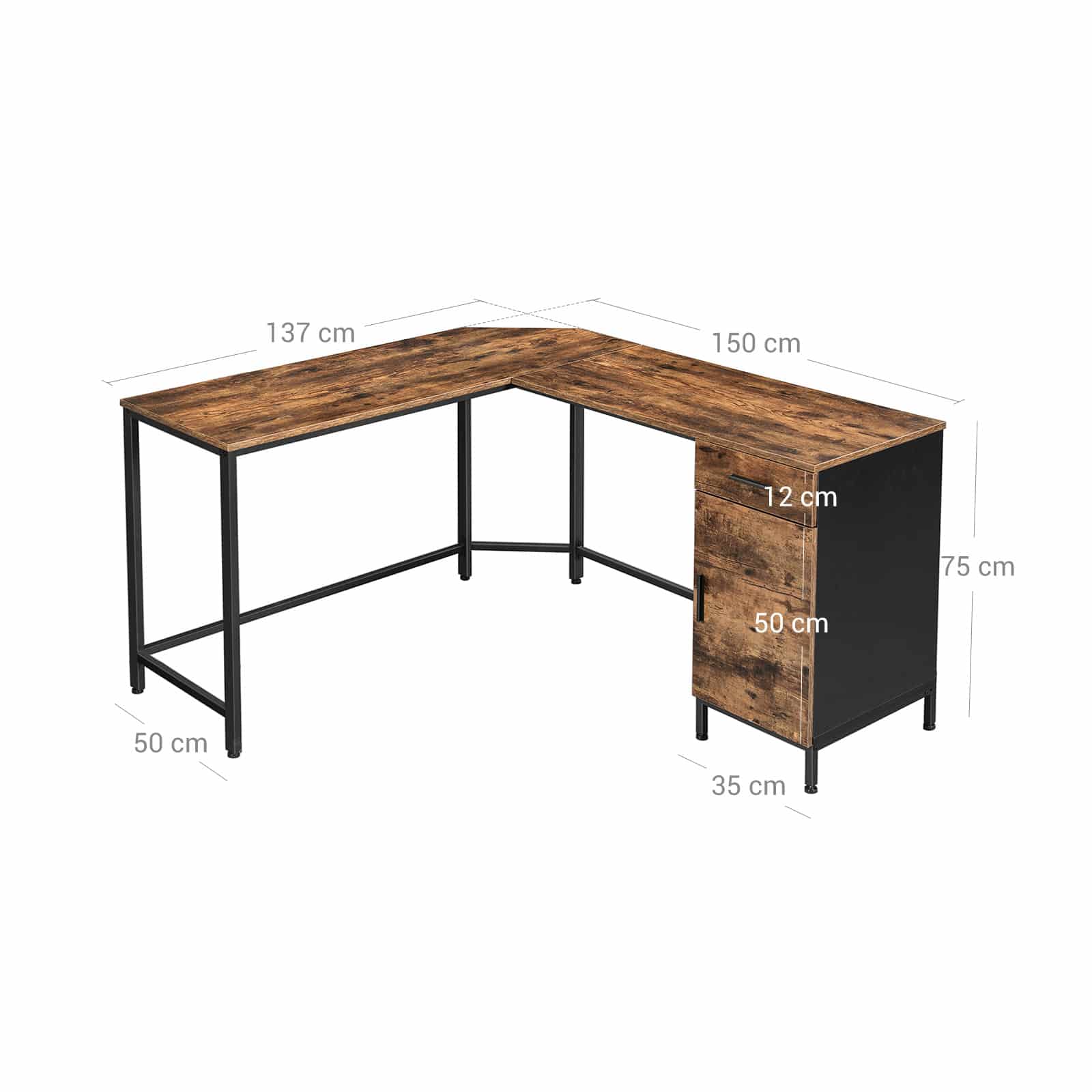 Bürotisch mit Schrank Bürotisch mit Schrank