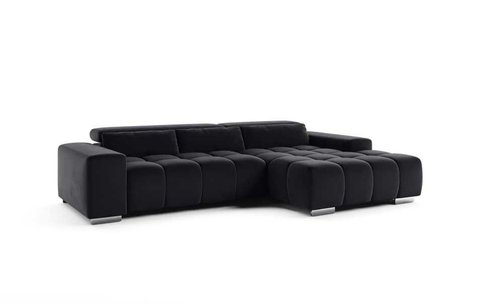 Cotta Sofa Orion – Modernes Komfortsofa Farbe Schwarz mit elektrischem Sitzvorschub und verstellbaren Kopflehnen Cotta Sofa Orion – Modernes Komfortsofa Farbe Schwarz mit elektrischem Sitzvorschub und verstellbaren Kopflehnen