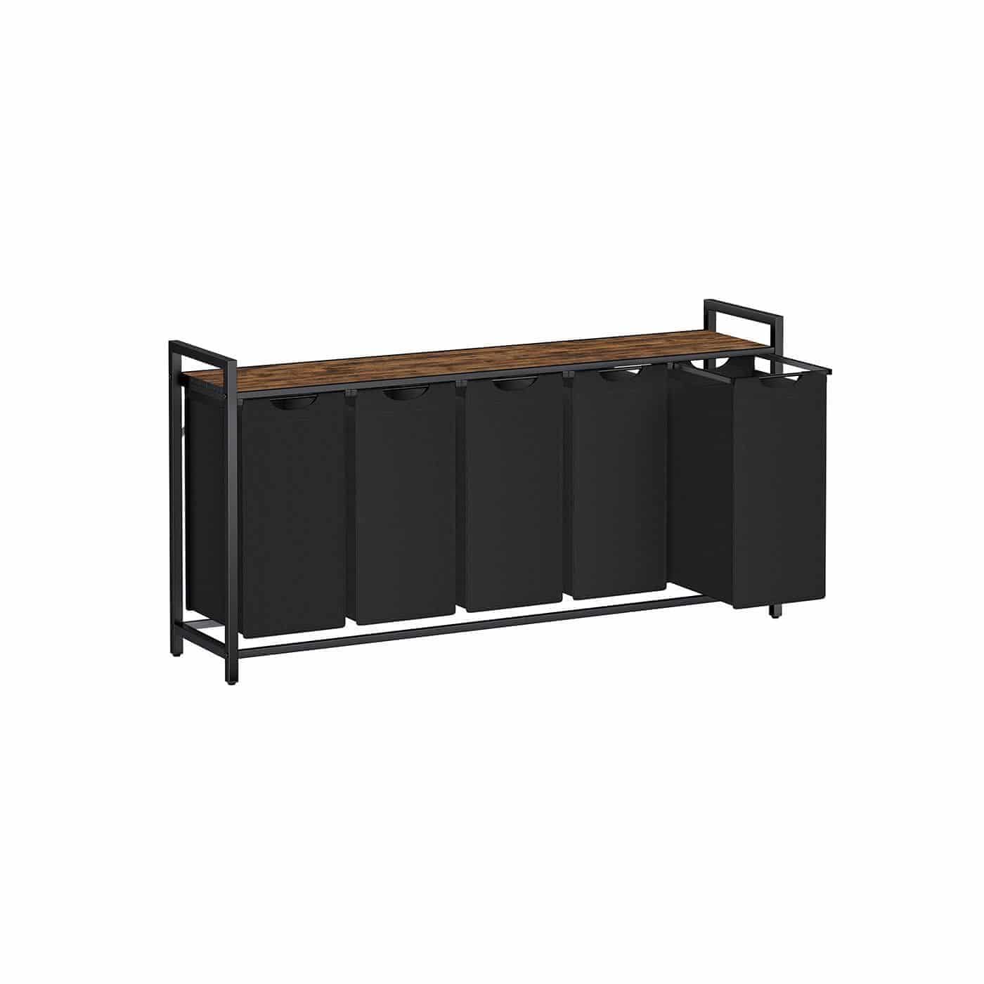 Wäschesammler mit Ablage aus Oxford-Gewebe Wäschesammler mit Ablage aus Oxford-Gewebe