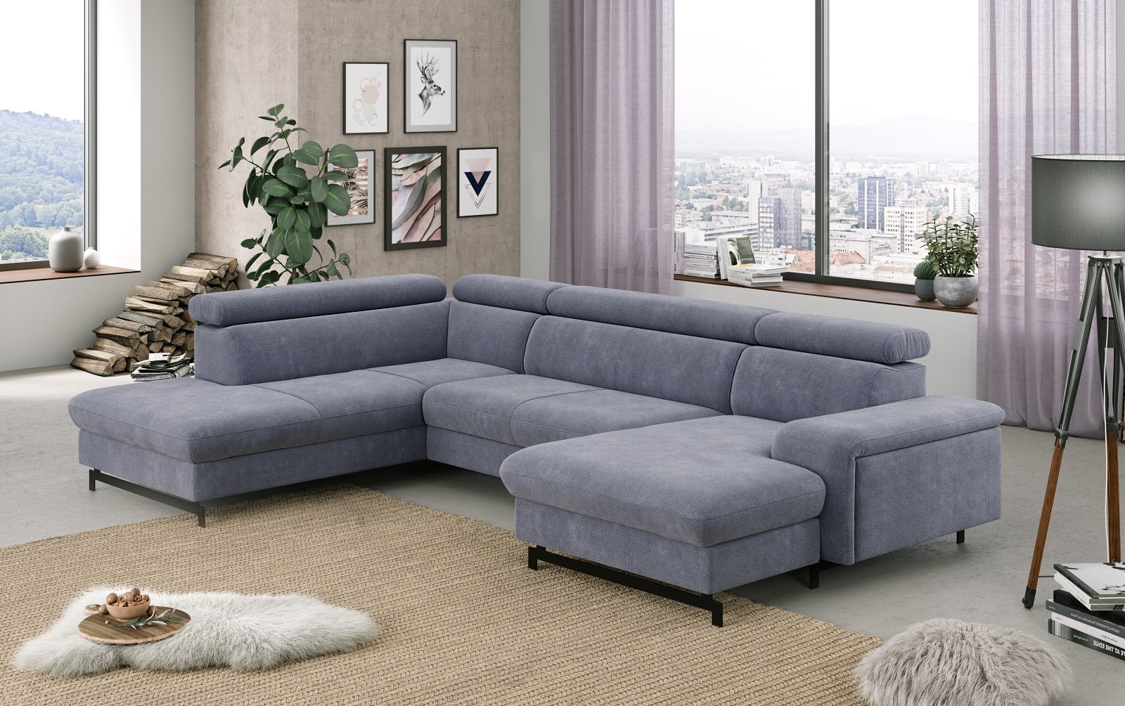 Emma Wohnlandschaft mit Schlaffunktion und Bettkasten - Cotta Emma Wohnlandschaft mit Schlaffunktion und Bettkasten - Cotta