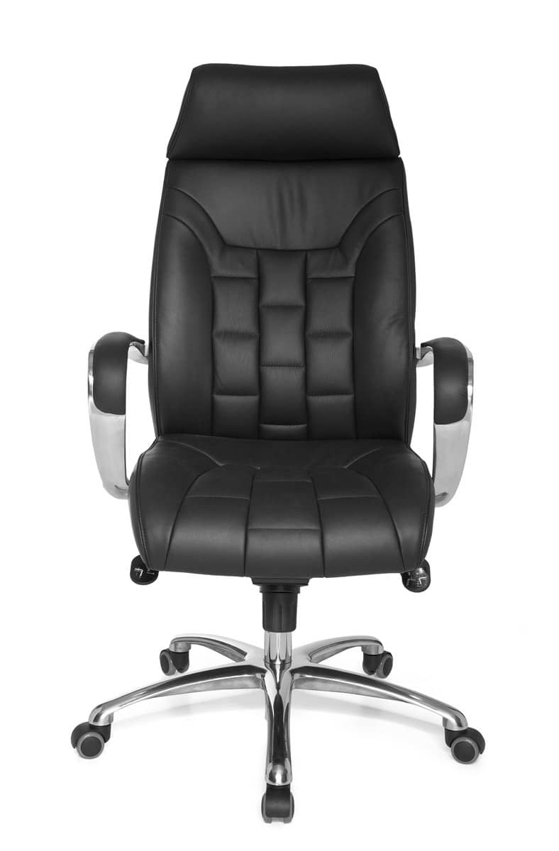 22818-001cuVA3WKCxg15f Bürostuhl Echtleder schwarz bis 120kg Schreibtischstuhl Wippfunktion Chefsessel Armlehnen Drehstuhl X-XL