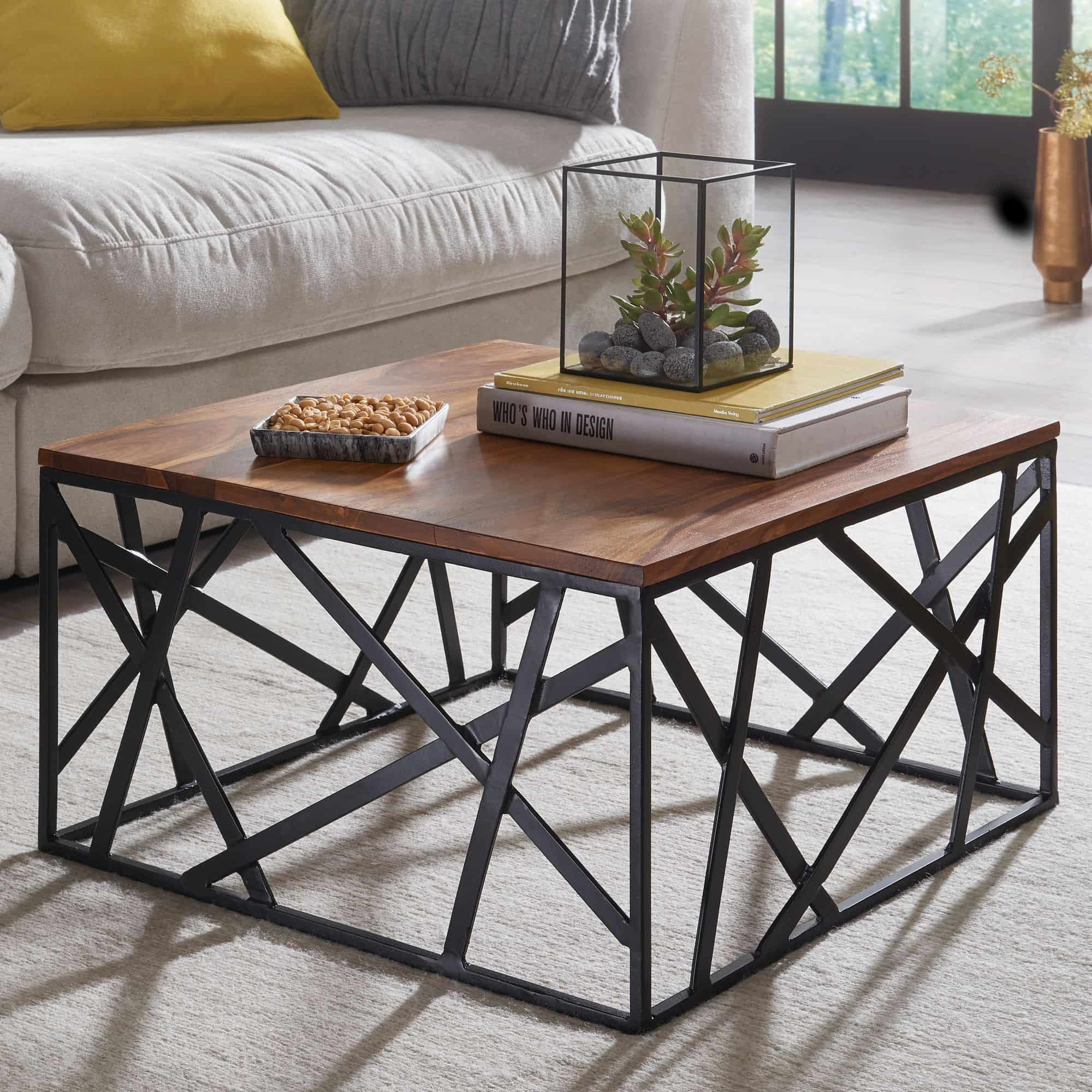 47279-WOHNLING-Couchtisch-60x60x35-cm-Sheesham-WL_11zun0sgAgYDQ9 Couchtisch BAKAL 60x35x60 cm Sheesham Massivholz / Metall Sofatisch