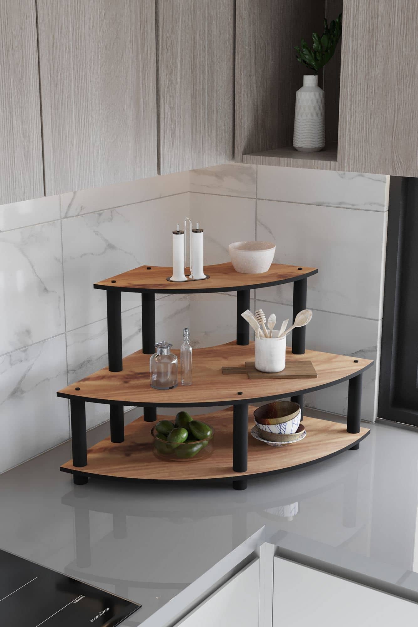 Countertop - Walnuss - Küchenregal