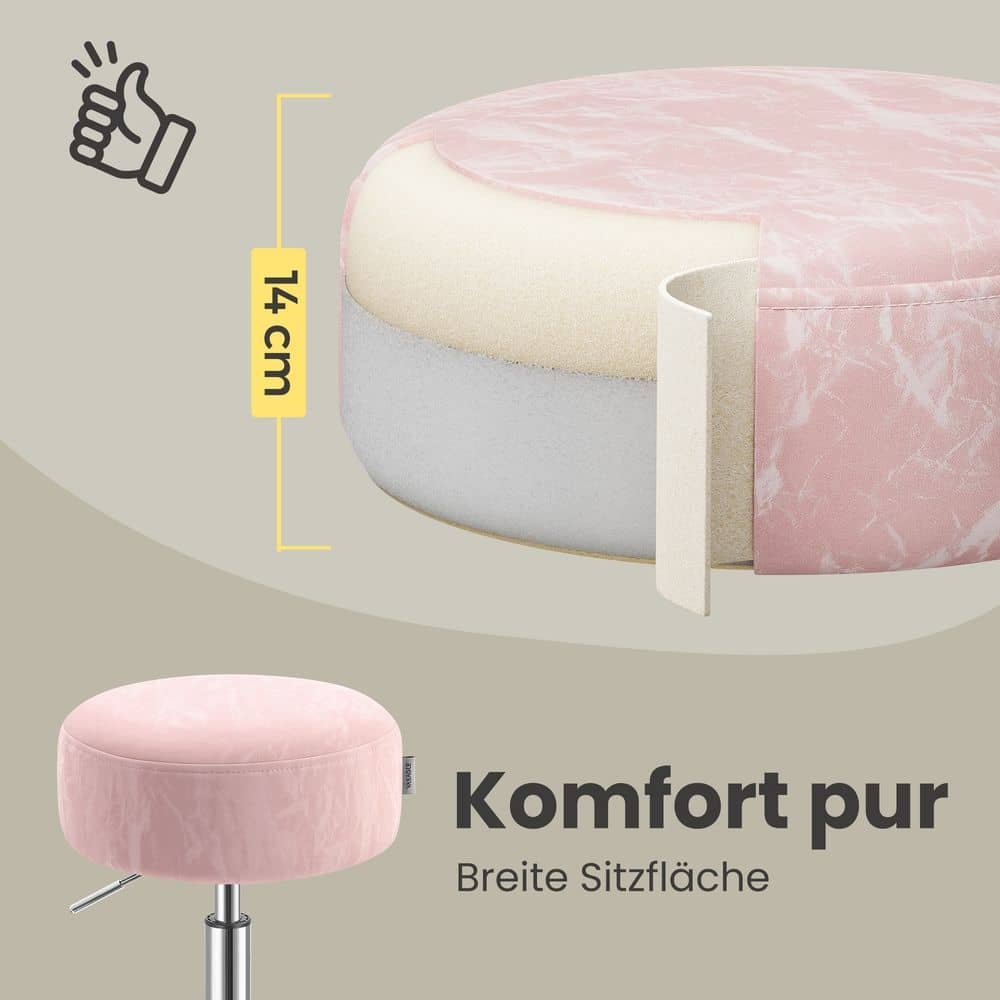 Sitzhocker, Schminkstuhl, höhenverstellbar