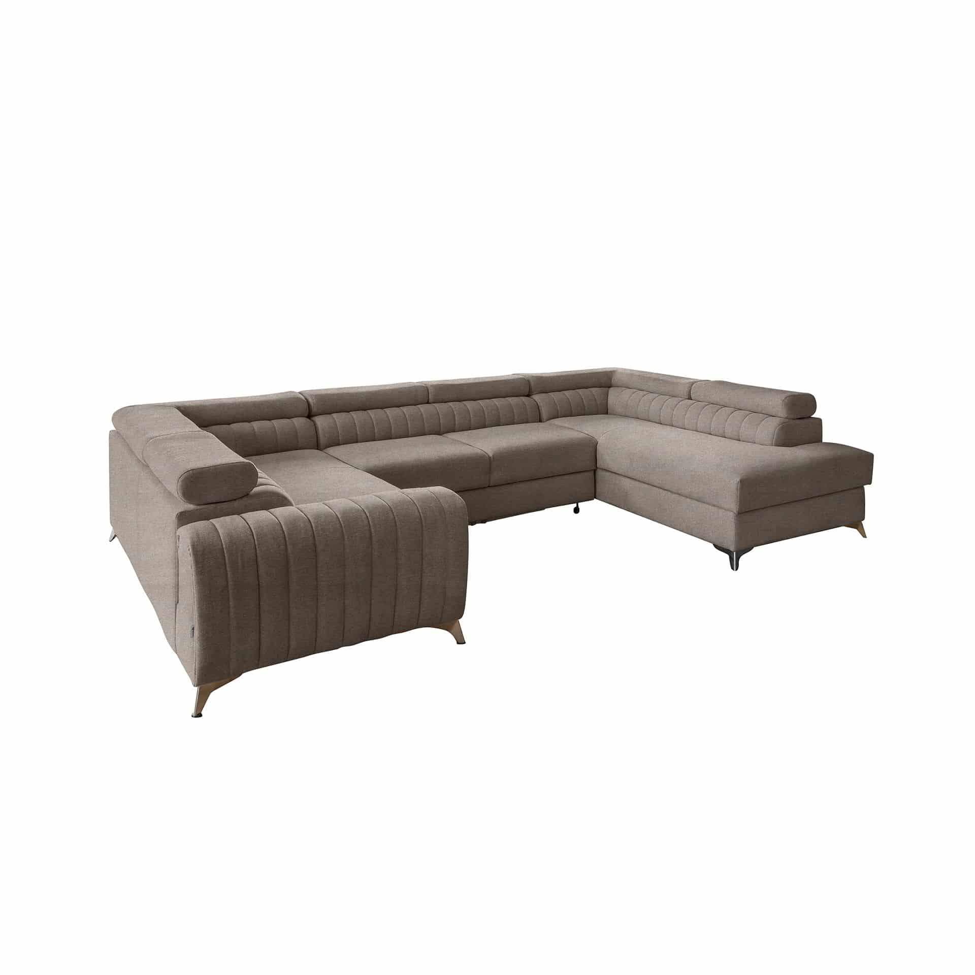 Louis Wohnlandschaft mit Schlaffunktion & Bettkasten - Poco-Stoff Louis Wohnlandschaft mit Schlaffunktion & Bettkasten - Poco-Stoff