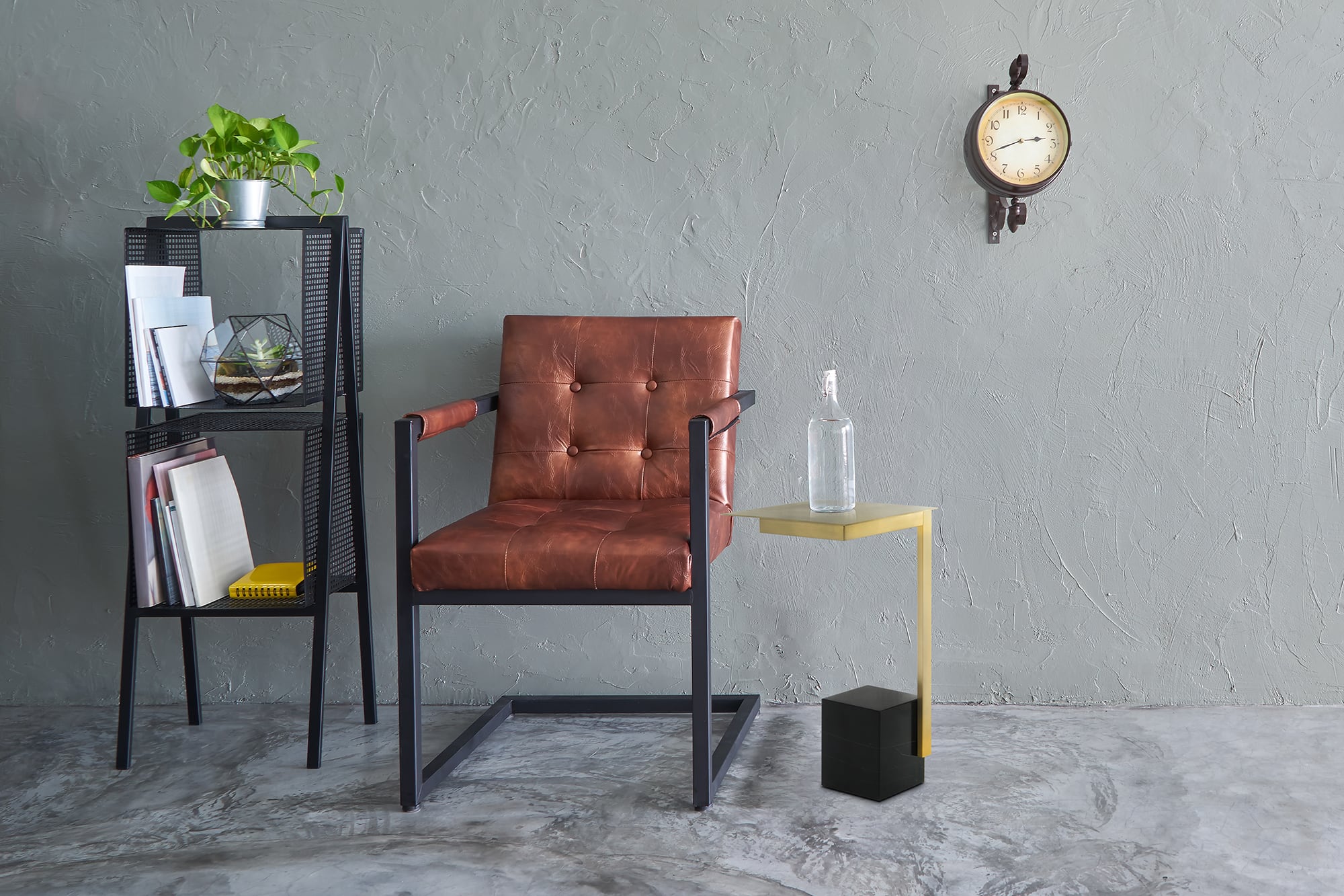 Beistelltisch Rocio 200 Weiß / Multi