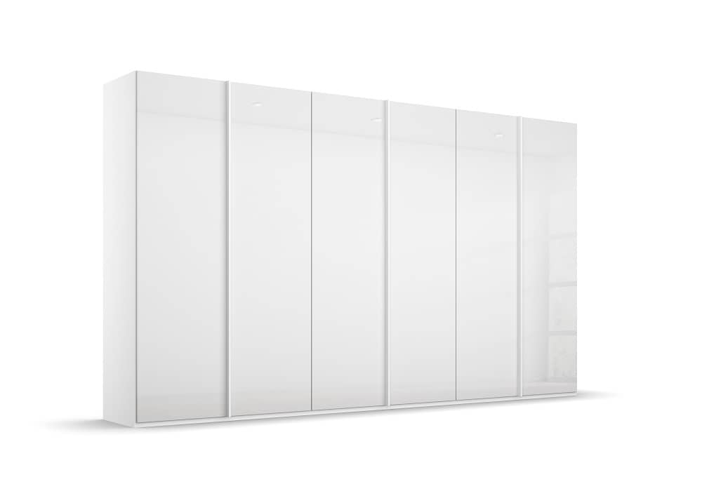 6-türiger Kleiderschrank SKAT Meridian von rauch mit Glasfront - in drei verschiedenen Farbvarianten, alpinweiß, seidengrau, graphit 6-türiger Kleiderschrank SKAT Meridian von rauch mit Glasfront - in drei verschiedenen Farbvarianten, alpinweiß, seidengrau, graphit