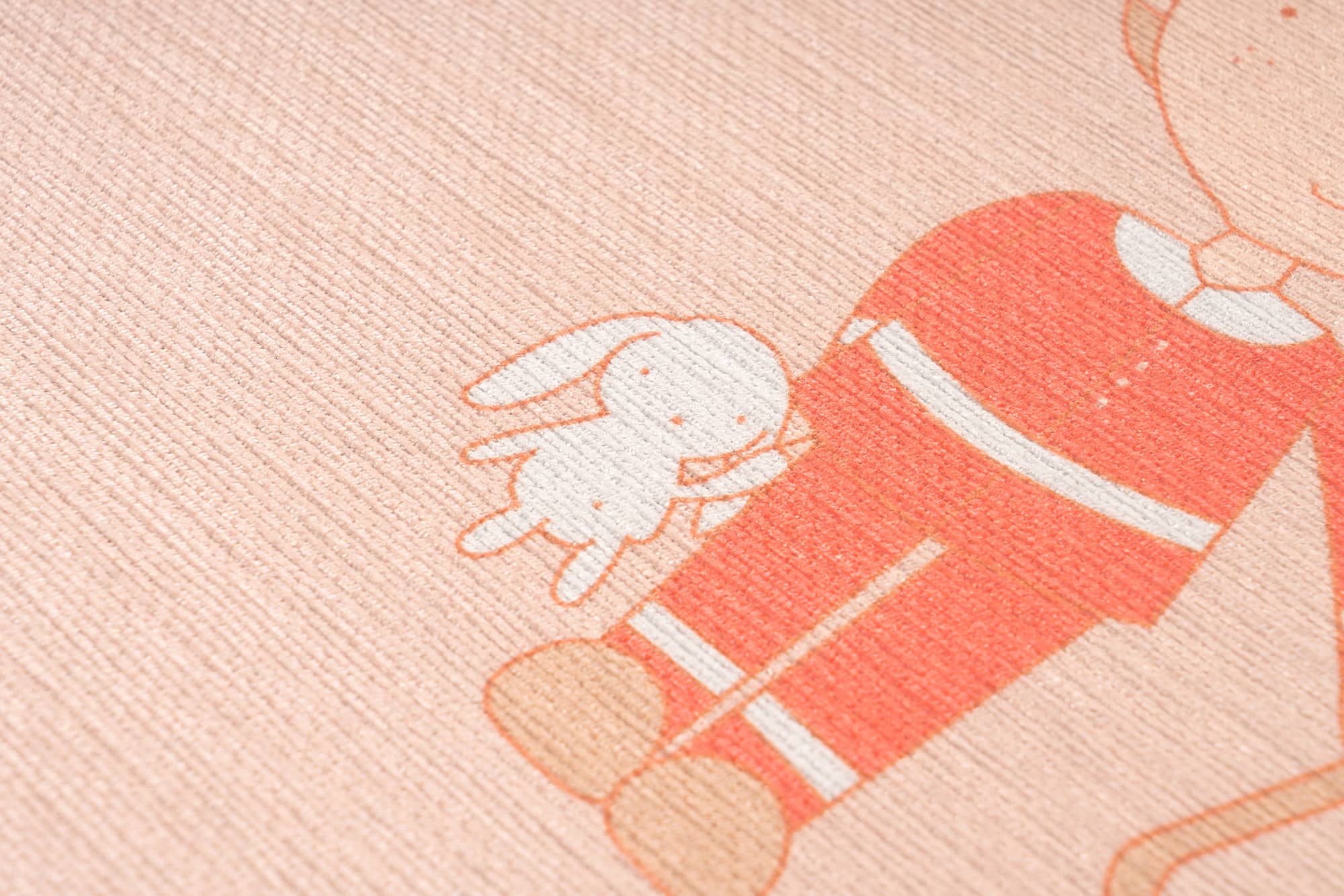 Teppich Bambini 100 Braun Ø 160cm RUND |Flachflor