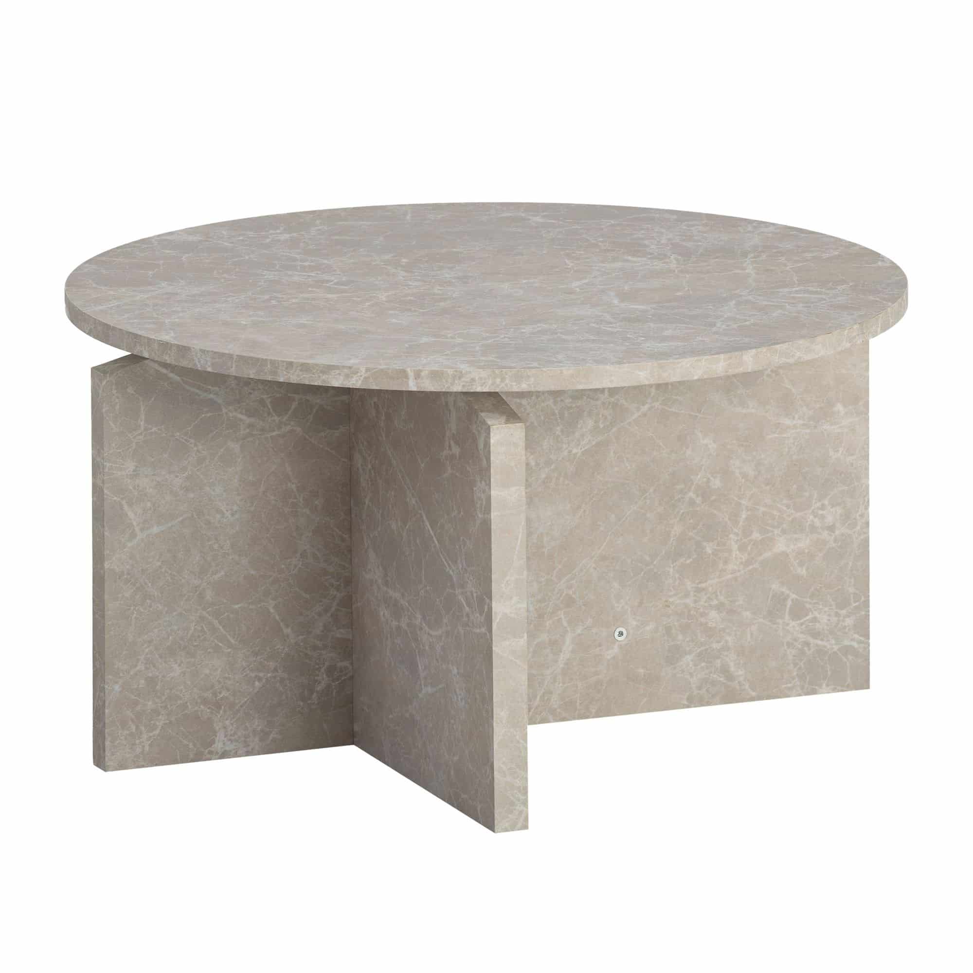 Couchtisch 60x60x33 cm Sandfarben Sofatisch in Stein-Optik Modern Couchtisch 60x60x33 cm Sandfarben Sofatisch in Stein-Optik Modern