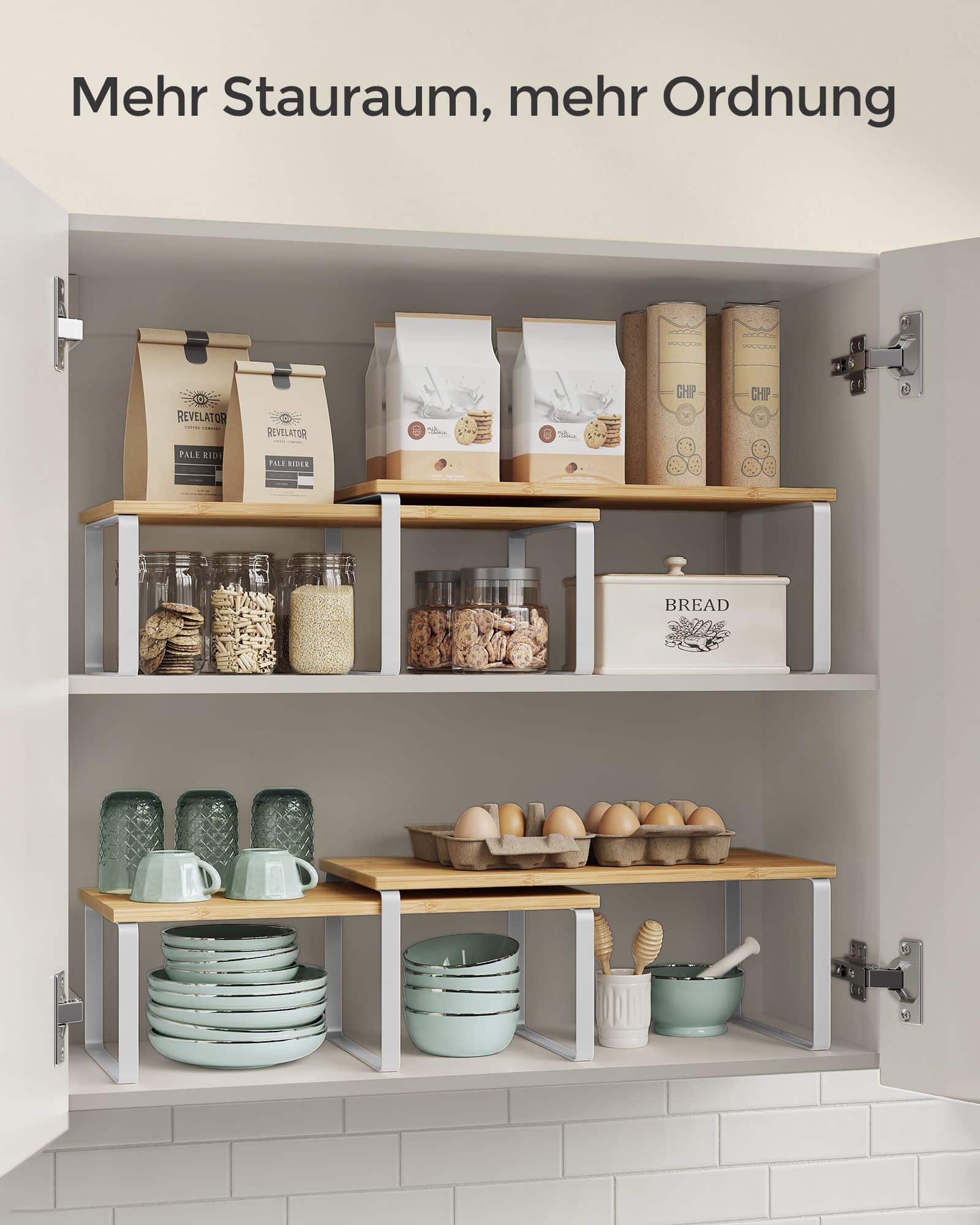 SONGMICS Küchen-Organizer – 2er Set, stapelbar