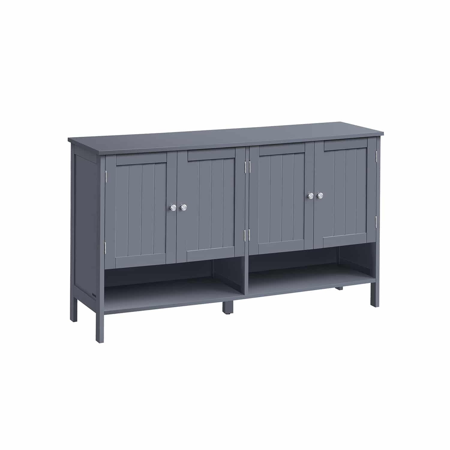 Schuhschrank Landhausstil 35 x 120 x 70 cm schiefergrau
