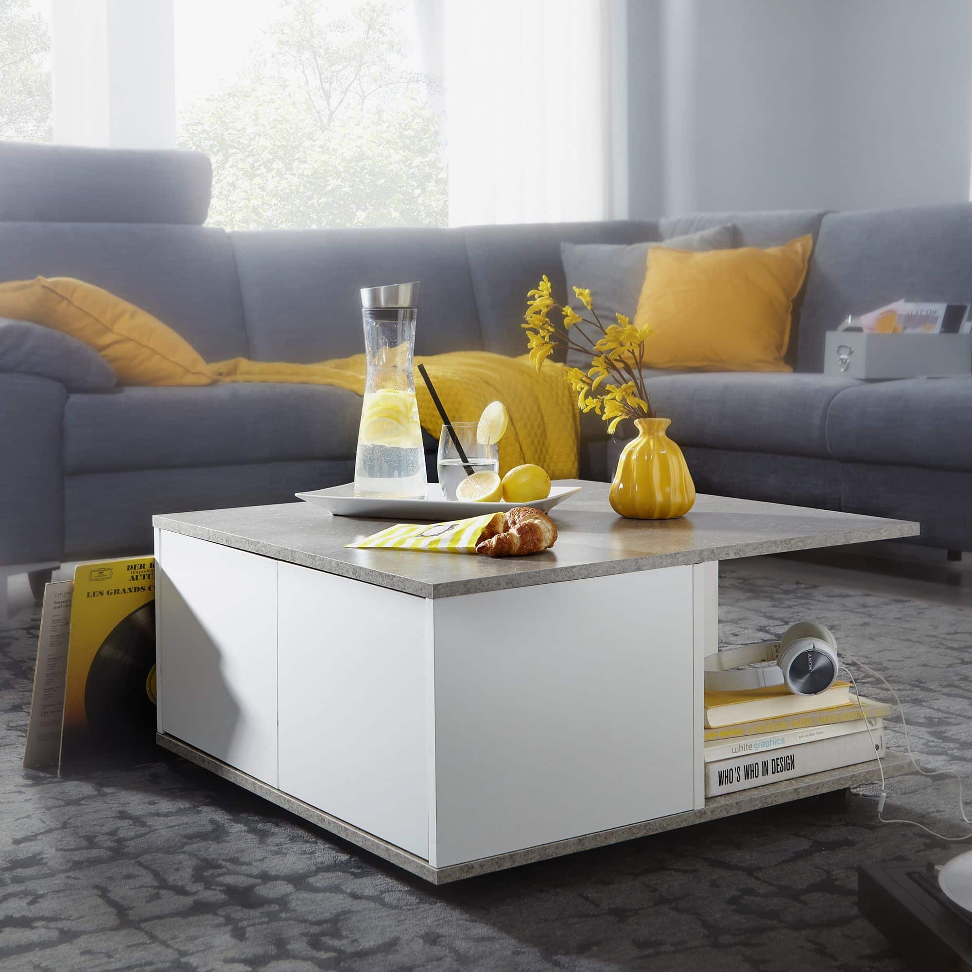 52549-WOHNLING-Couchtisch-70x70x36-cm-Grau-Weiss-WL6-065-WL6-065_8 Design Couchtisch 70x70 cm Zementgrau / Weiß