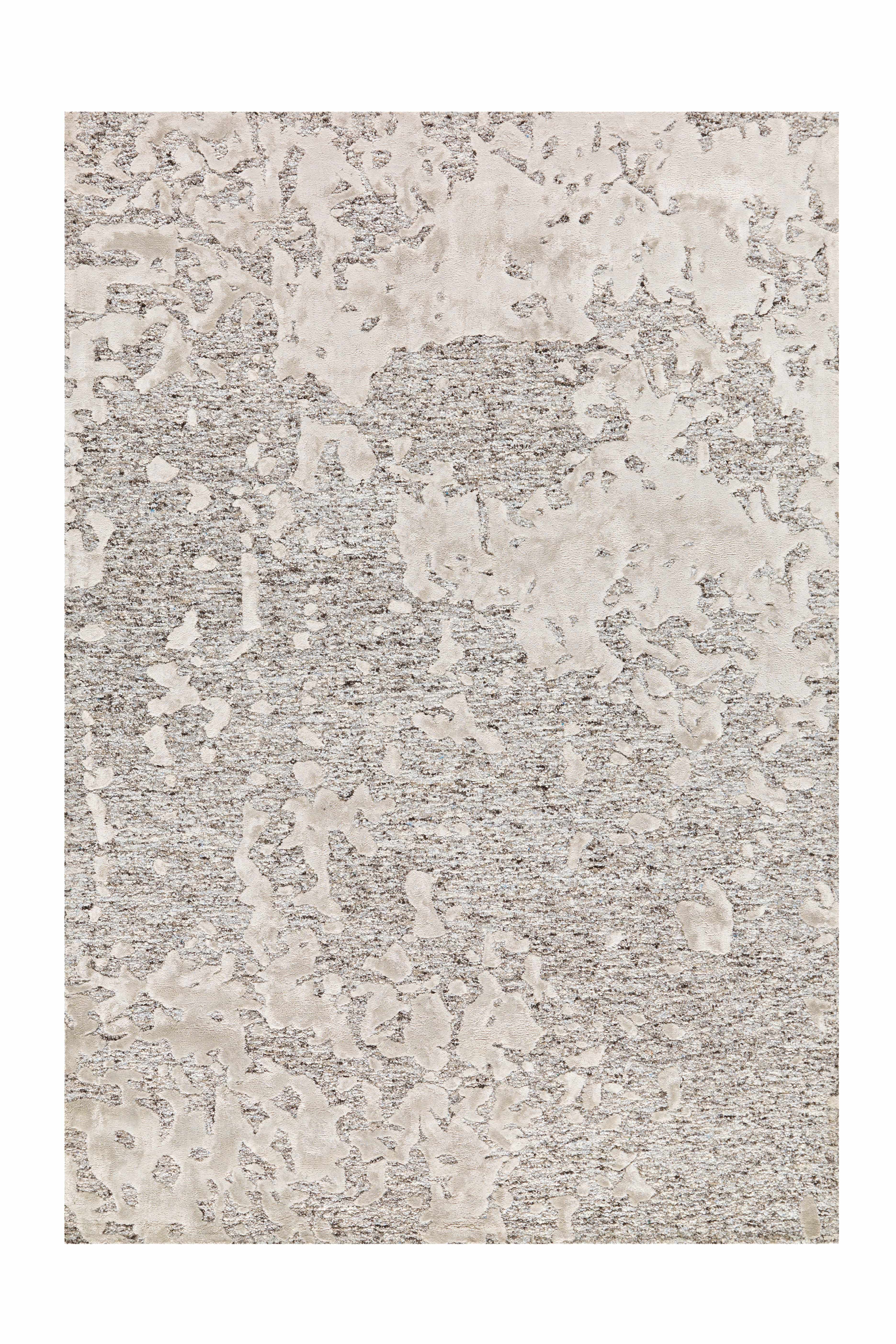 Damast 8066 Grau / Natural 120cm x 180cm