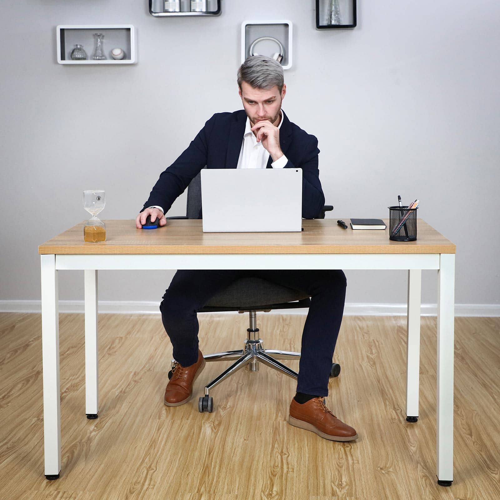 Moderner-Computertisch-Weiss-Natur-LWD64N-3dpShcjT4OTU8R Moderner Computertisch weiß-naturfarben