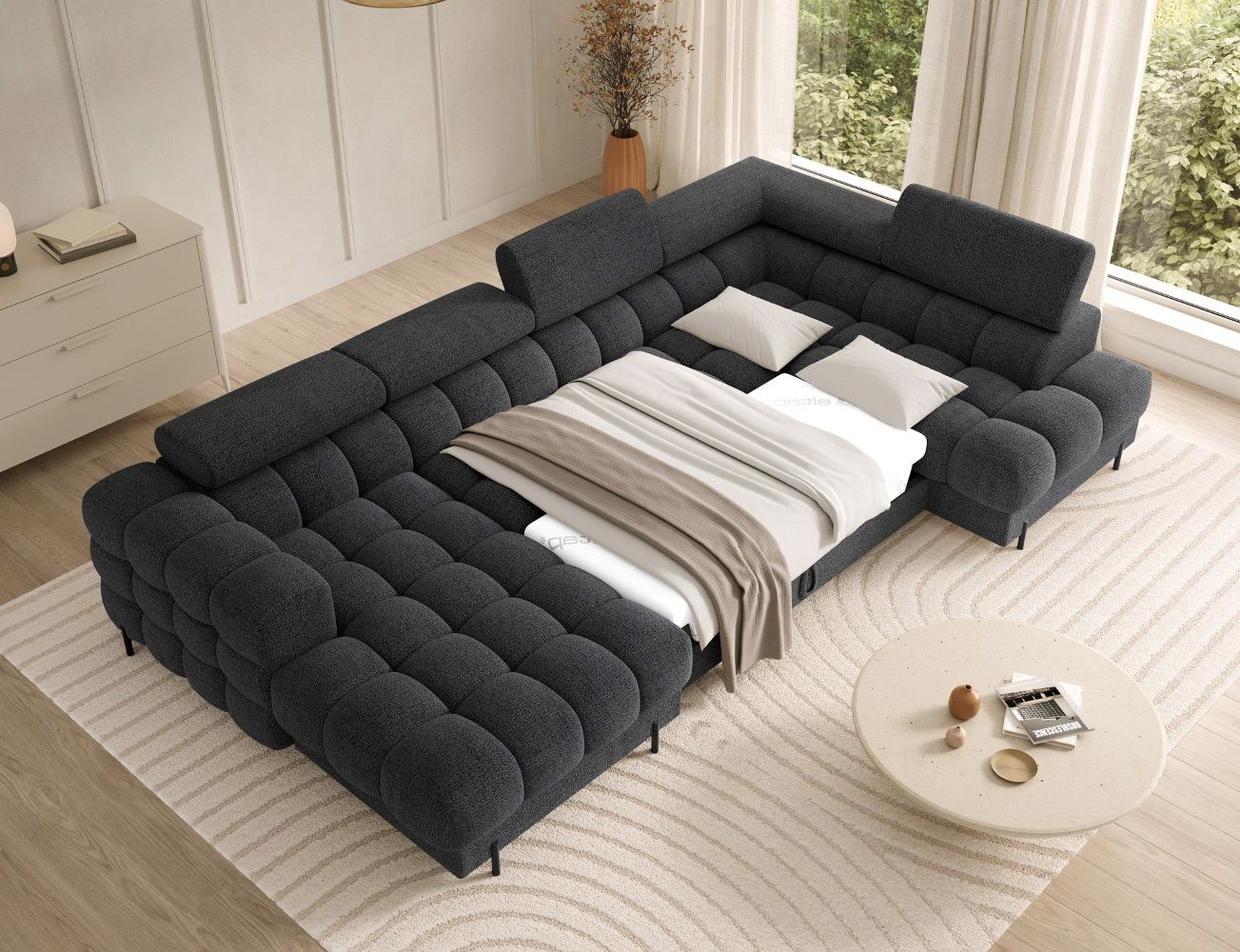 Wohnlandschaft Feraria Royal mit Schlaffunktion von Eltap Wohnlandschaft Feraria Royal mit Schlaffunktion von Eltap