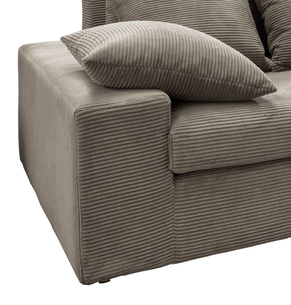 Benformato_Avellino_2-REC_4821-5 Stilvolles Ecksofa Avellino von Benformato: Flexibel und bequem in Grau-Braun