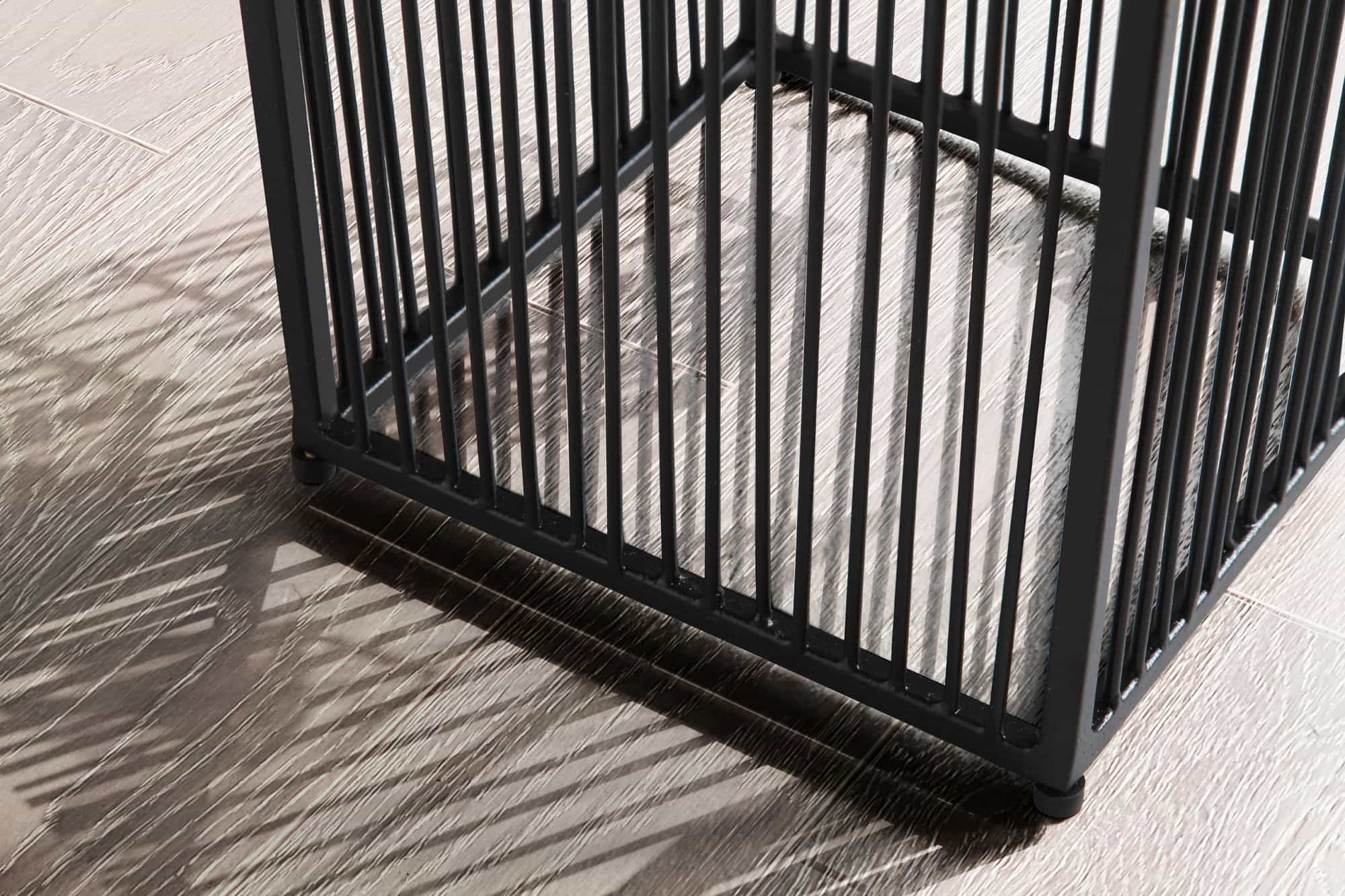 Blumentopf 2er Set Metall Pflanzkübel Schwarz mit Gestell Blumentopf 2er Set Metall Pflanzkübel Schwarz mit Gestell