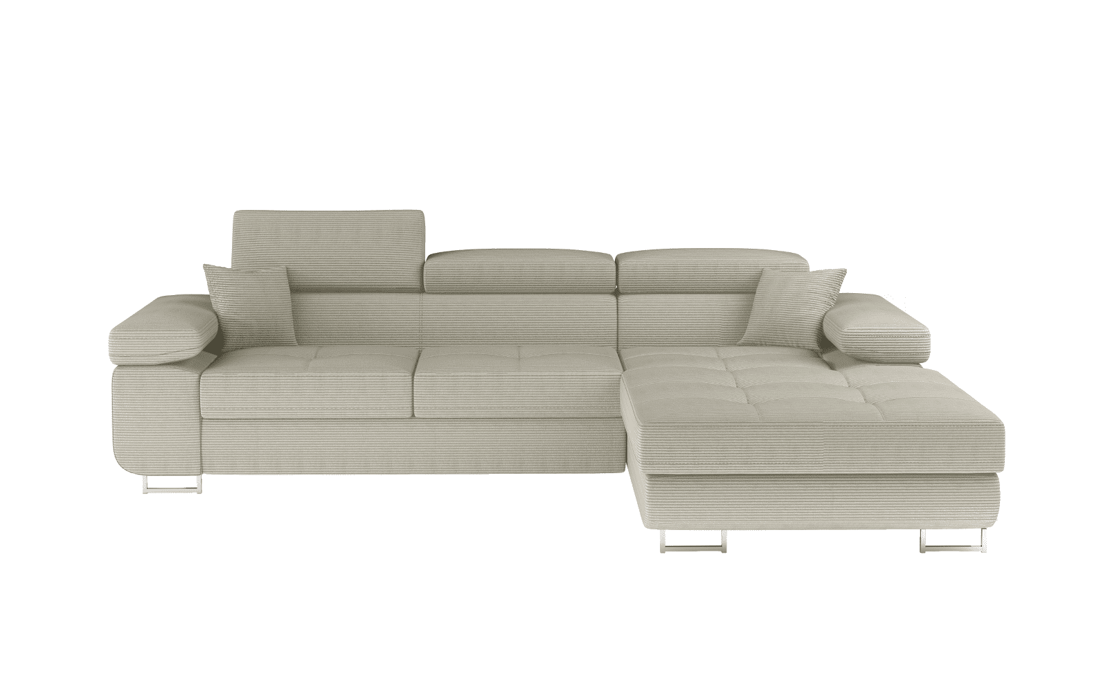 Ecksofa Armando in Cord 289x203 cm mit Schlaffunktion – Eltap Jarell Ecksofa Armando in Cord 289x203 cm mit Schlaffunktion – Eltap Jarell