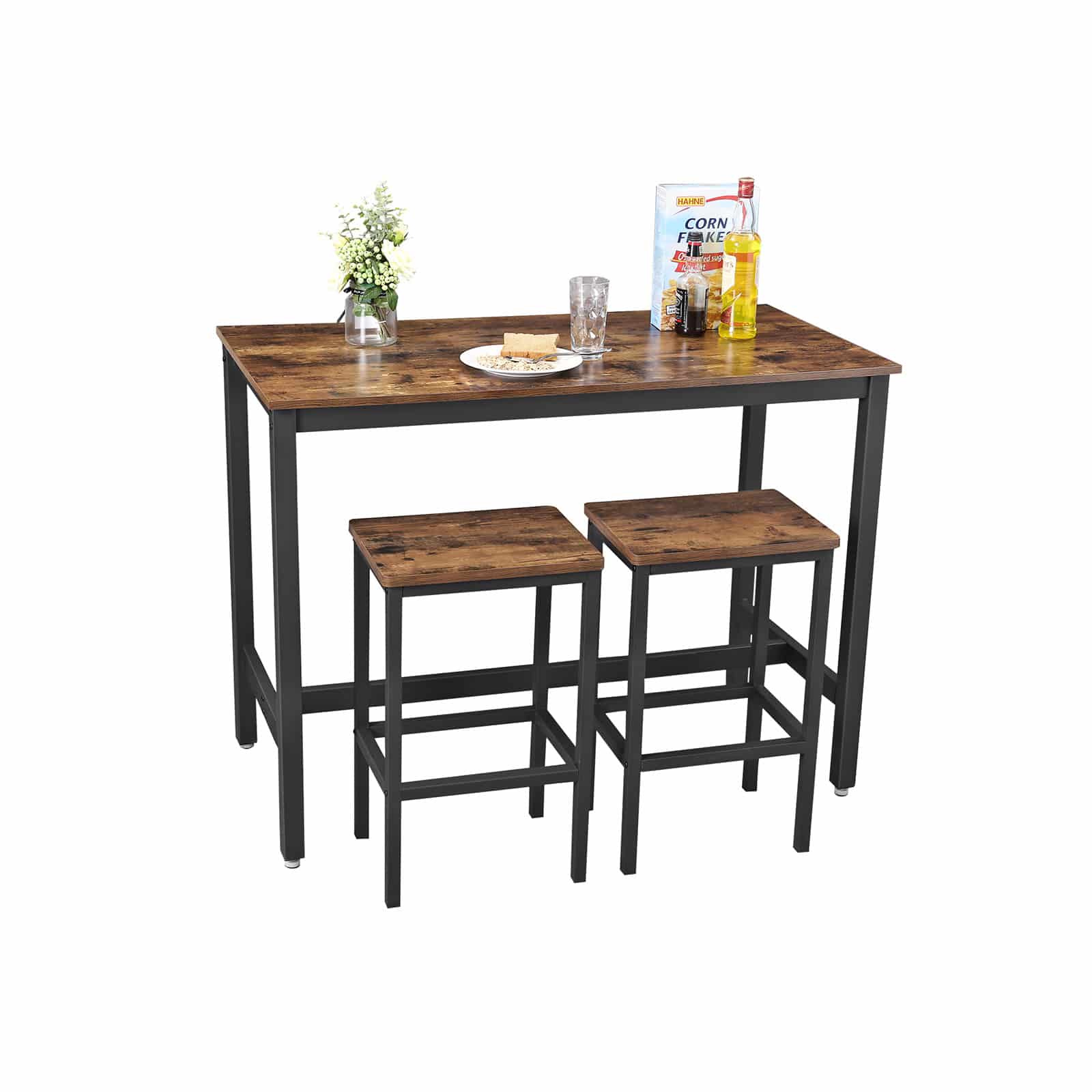 Industrial Look Stehtisch mit 2 Barhockern-B34LBT15X Industrial Look Stehtisch mit 2 Barhockern-B34LBT15X